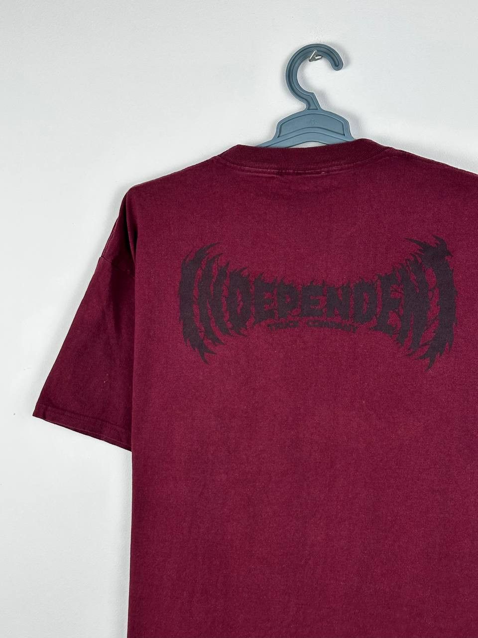 Independent Truck Co. Independent Truck Co Burgundy T Shirt SK8 Rap Size US L / EU 52-54 / 3 - 1 Thumbnail