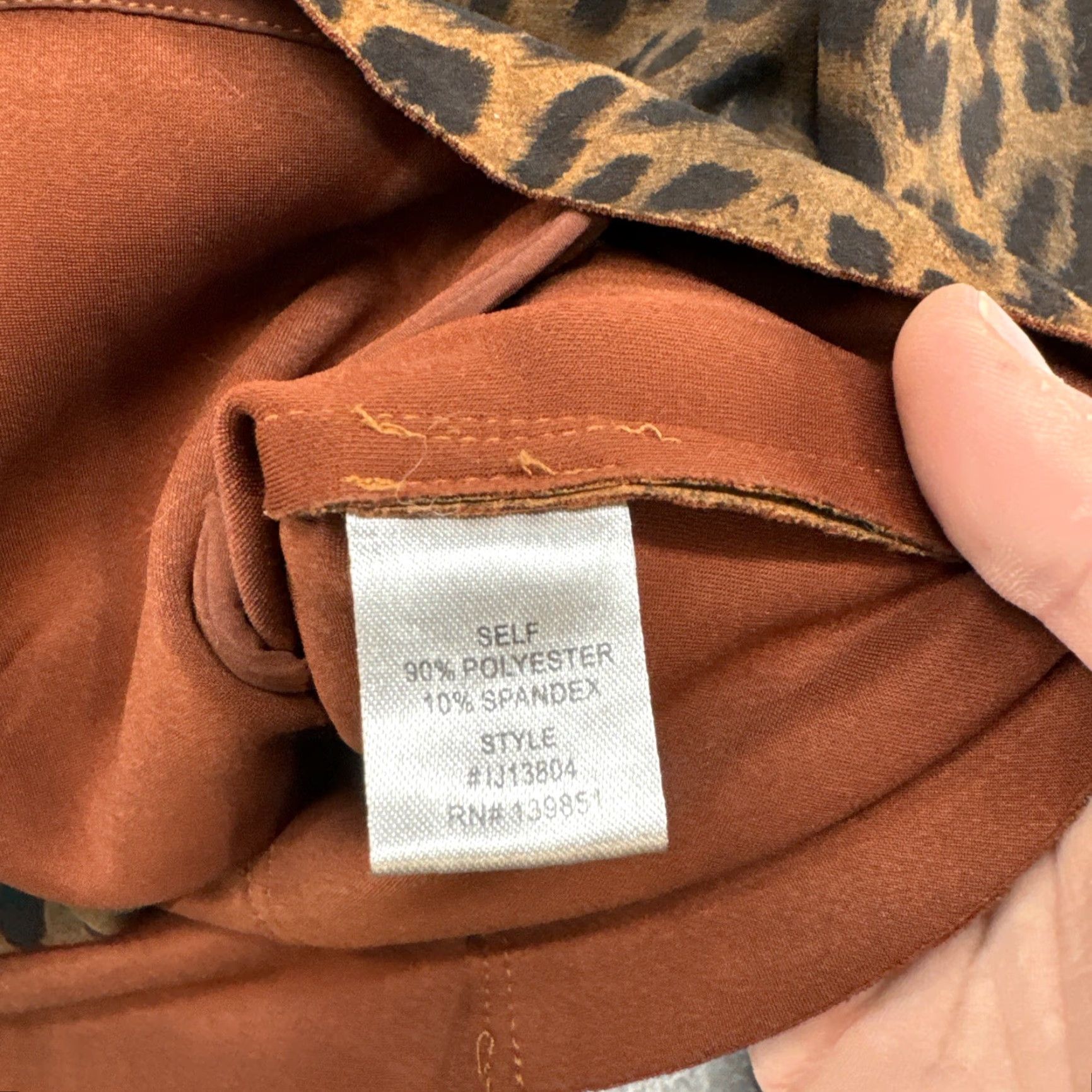Vintage VINTAGE Oddy Women’s Leopard Cheetah Print Asymmetrical Zip Blazer Jacket Women M/L NEW Size M / US 6-8 / IT 42-44 - 3 Thumbnail