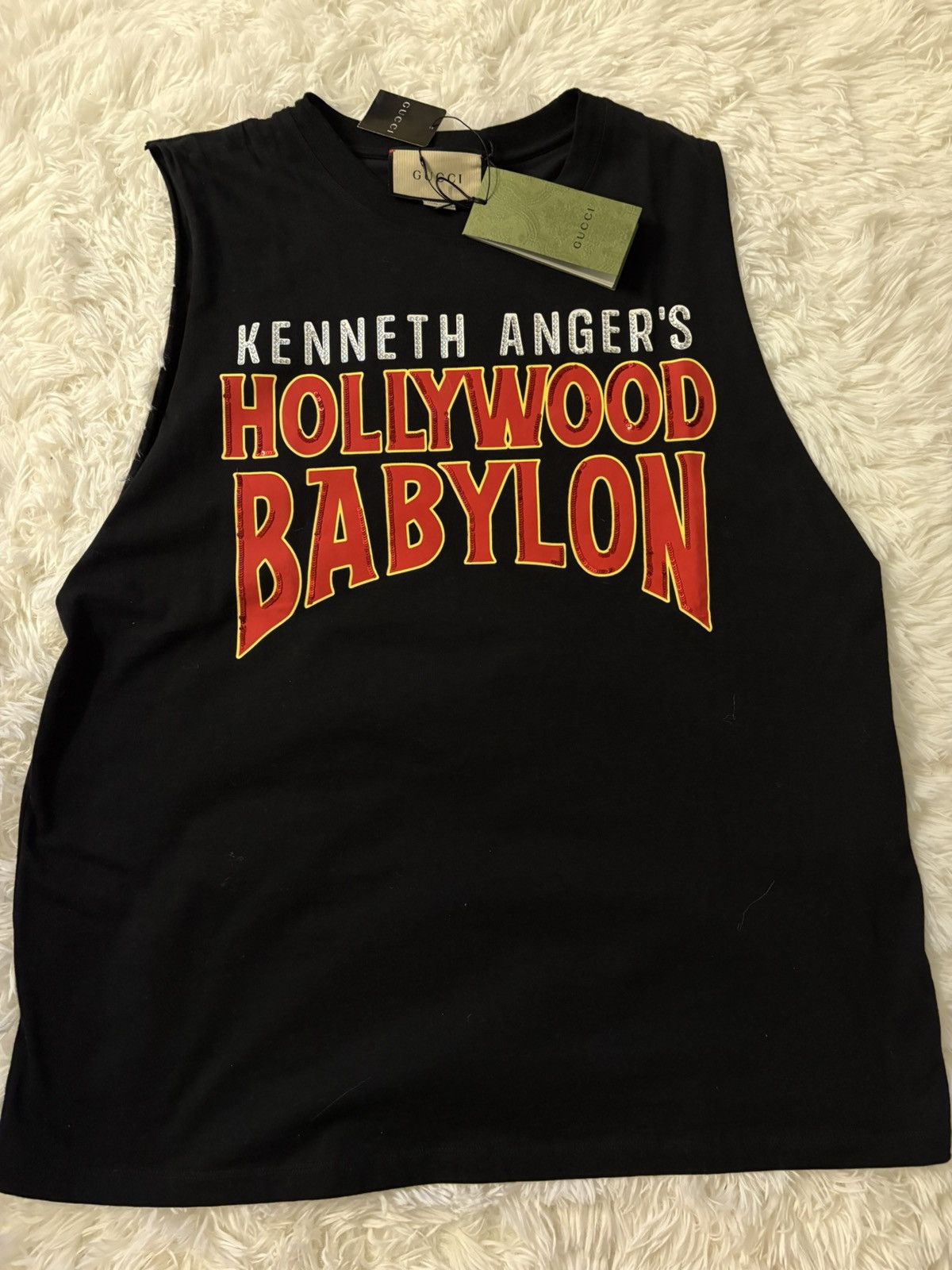 Gucci Gucci Men’s Tank Top with Red Hollywood Babylon Print Size US M / EU 48-50 / 2 - 1 Thumbnail