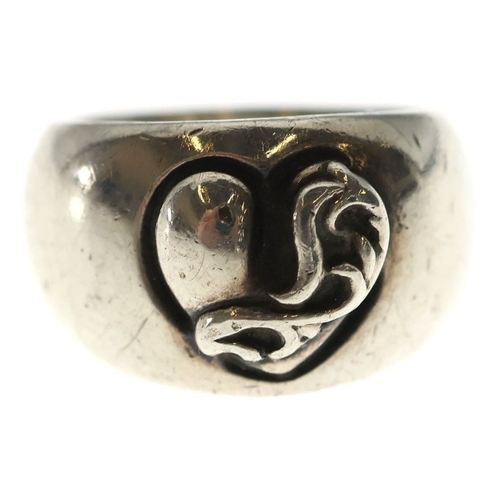 Chrome Hearts CHROME HEARTS Heart in Band Silver Ring Size ONE SIZE - 4 Thumbnail