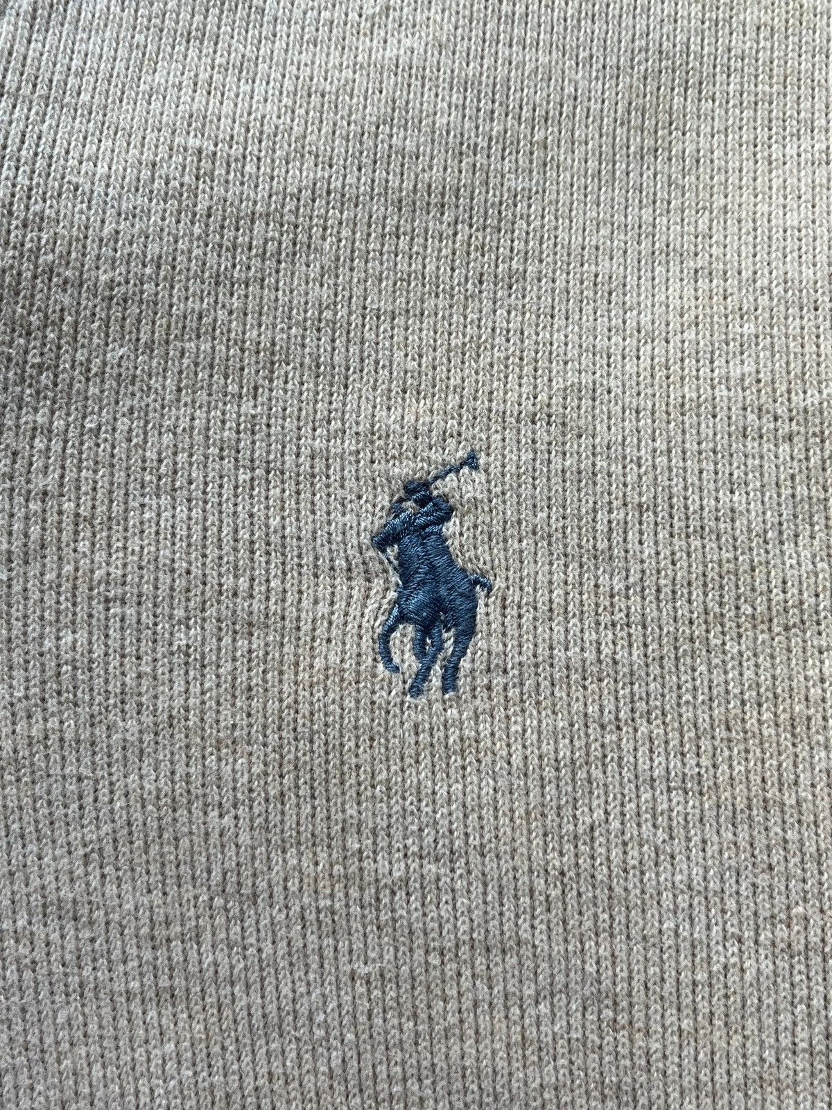 Polo Ralph Lauren Polo Ralph Lauren Sz L Small Pony Beige Sweatshirt Size US L / EU 52-54 / 3 - 15 Thumbnail