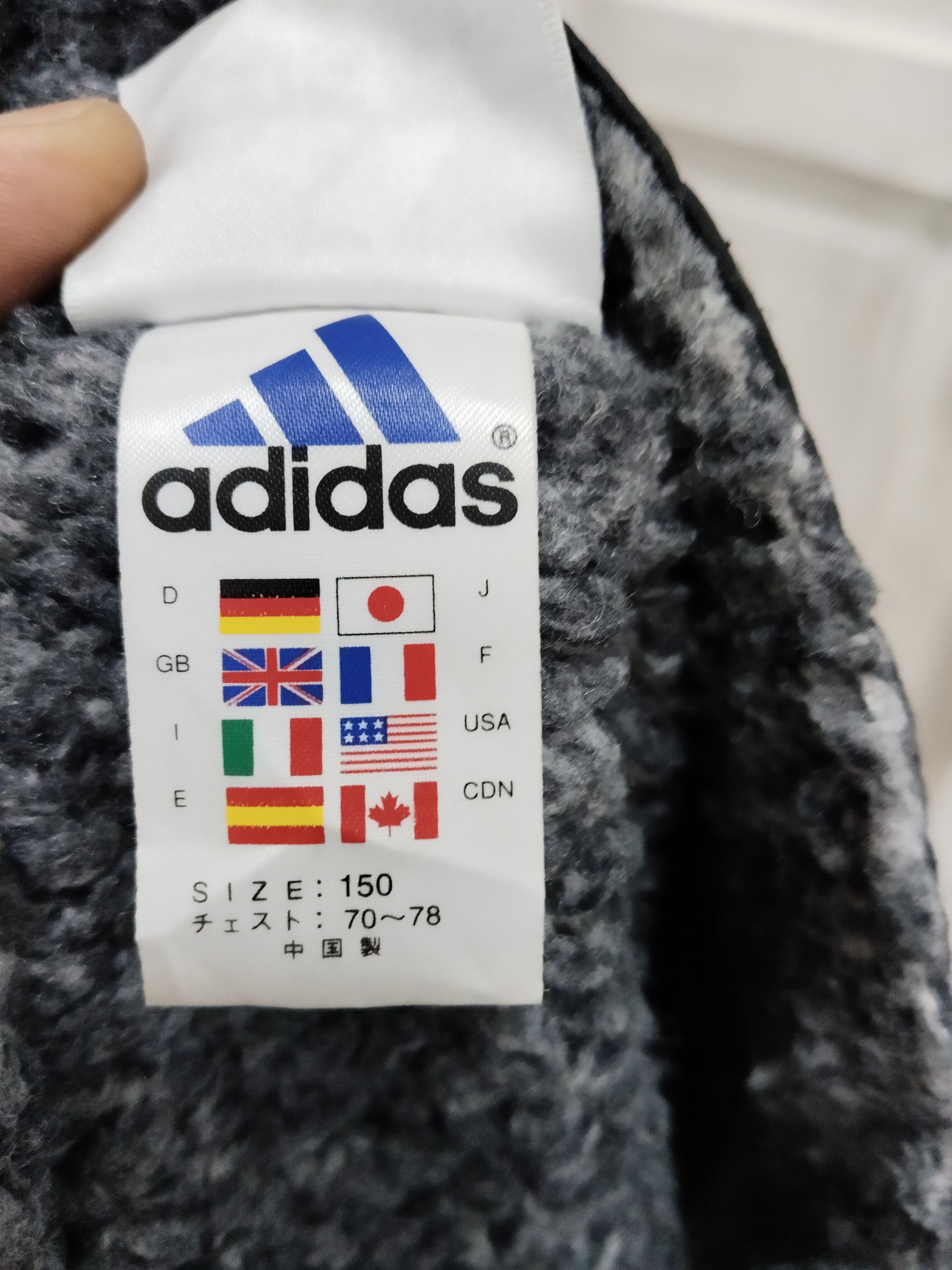 Adidas × Vintage Vintage Y2K Adidas Inner Fleece Parka Light Jacket Size US M / EU 48-50 / 2 - 7 Thumbnail
