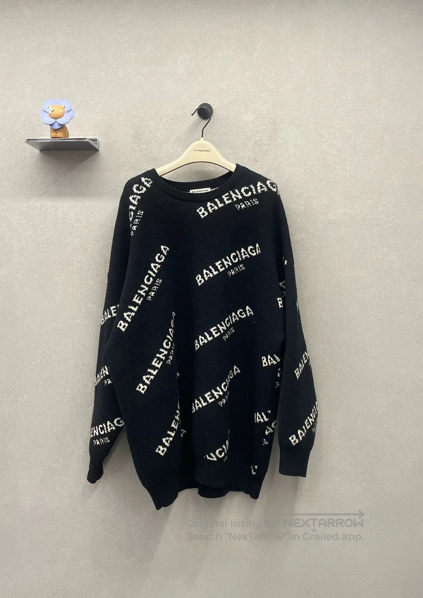 Balenciaga black logo sweater from balenciaga. Size US M / EU 48-50 / 2 - 1 Thumbnail