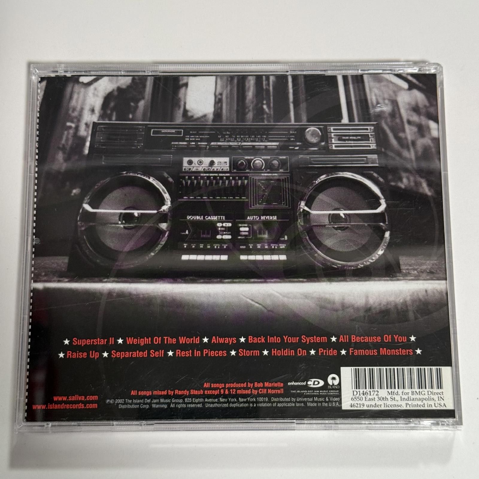 Designer Saliva - Back Into Your System Enhanced CD 2002 Y2K NM/M Size ONE SIZE - 2 Thumbnail