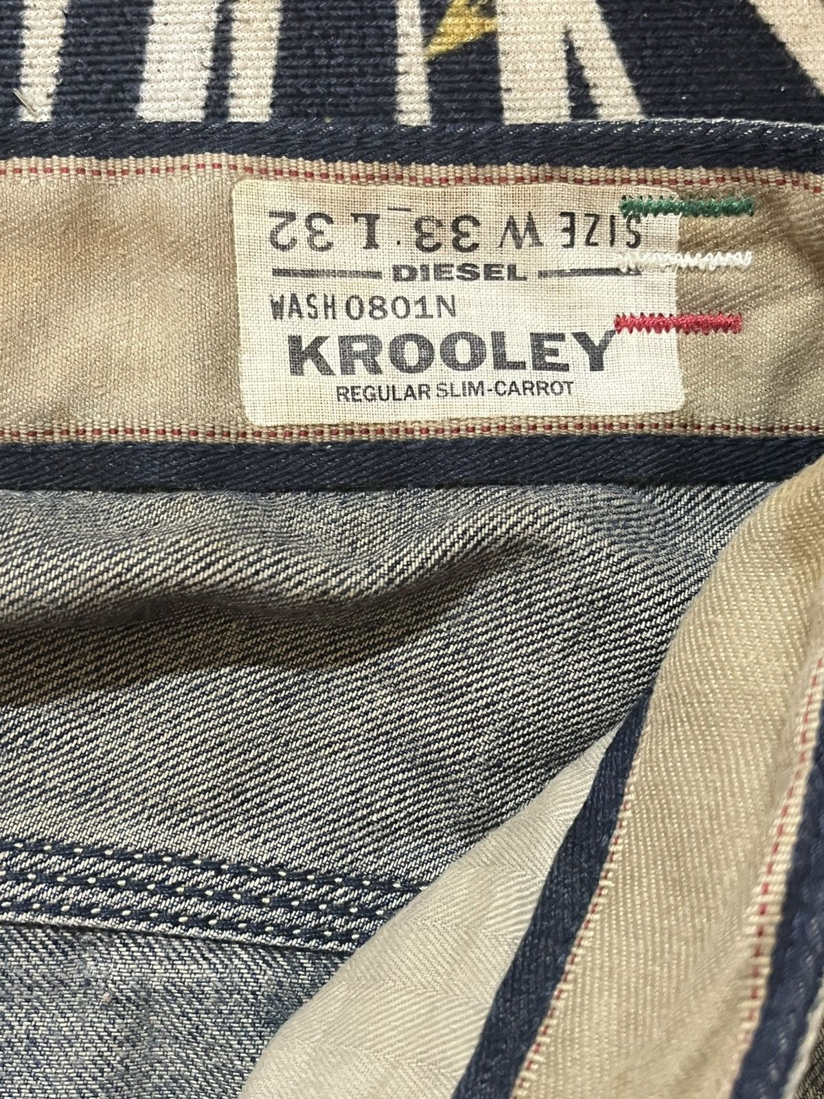 Diesel Vintage Diesel Krooley Mudwash Distressed Denim Size US 35 - 8 Thumbnail