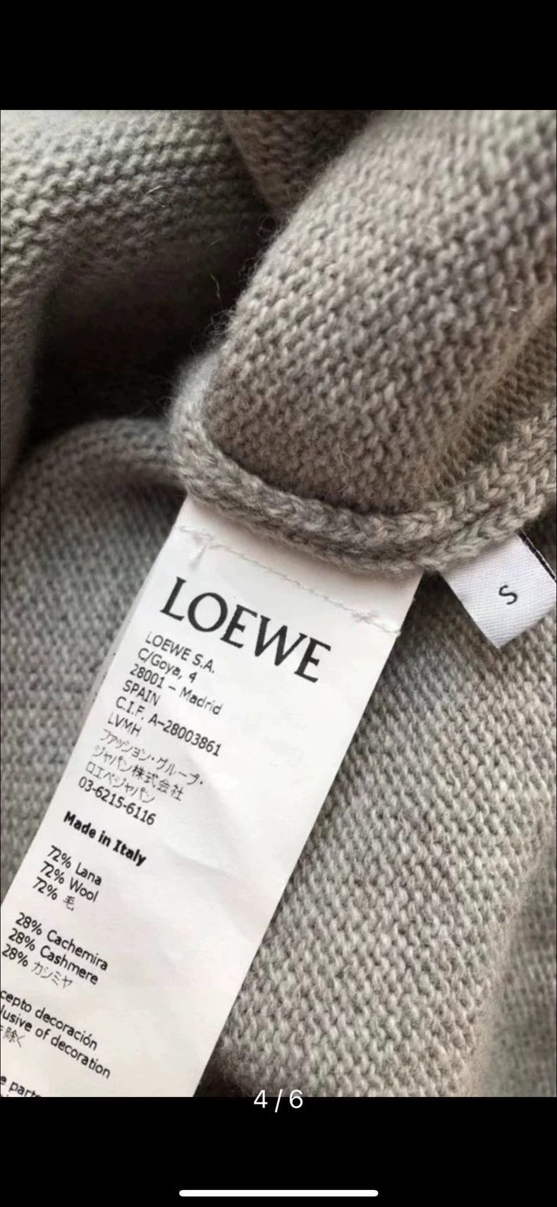 Loewe Loewe knitted sweater Size S / US 4 / IT 40 - 4 Thumbnail