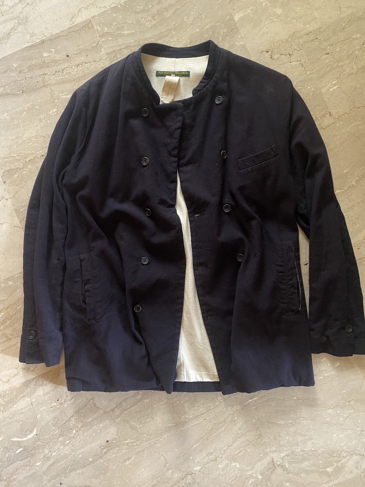 image of Paul Harnden Shoemakers Double Breasted Blazer in Blue, Men's (Size Medium)