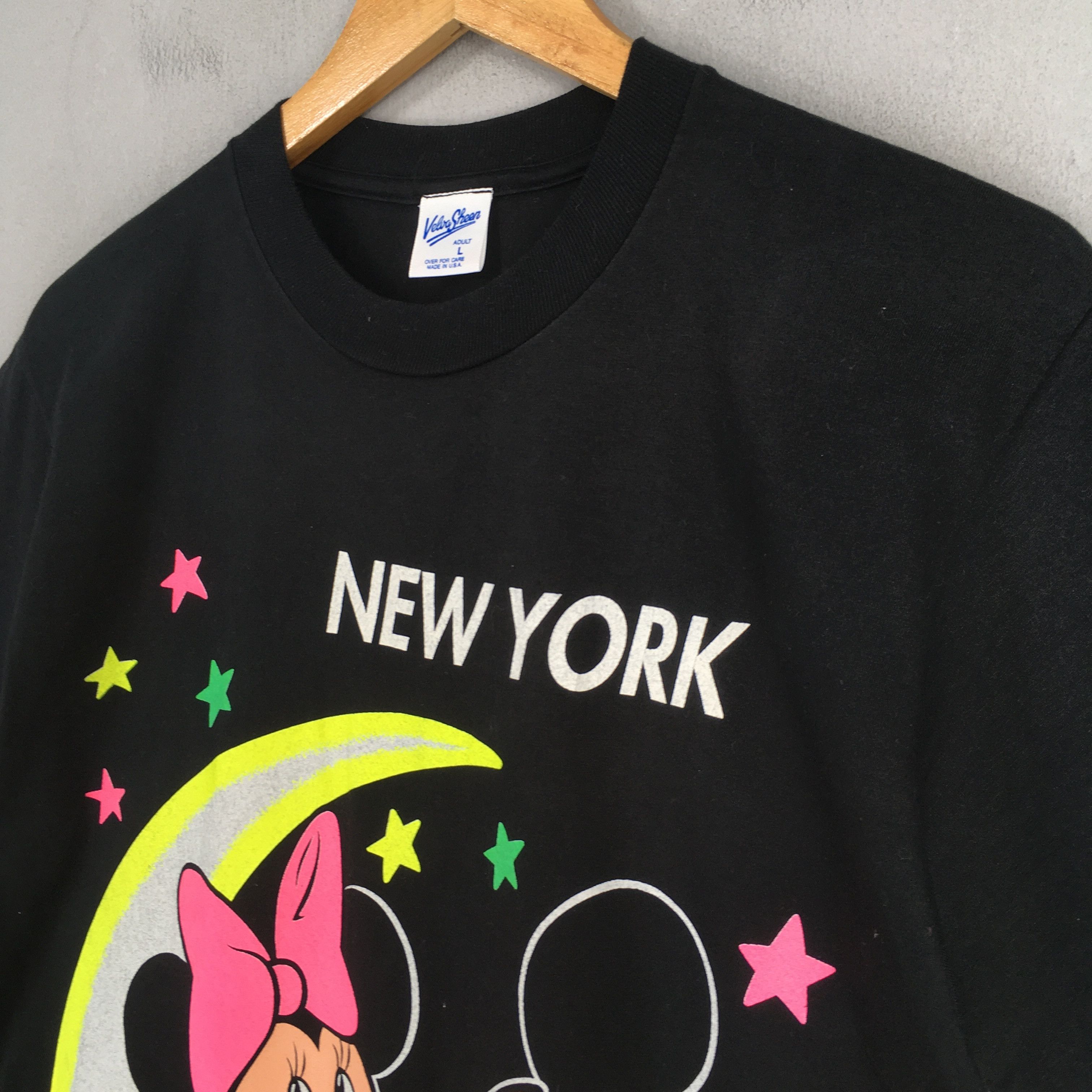Disney Vintage 90's Disney Mickey Mouse New York T shirt Large Size US L / EU 52-54 / 3 - 3 Thumbnail