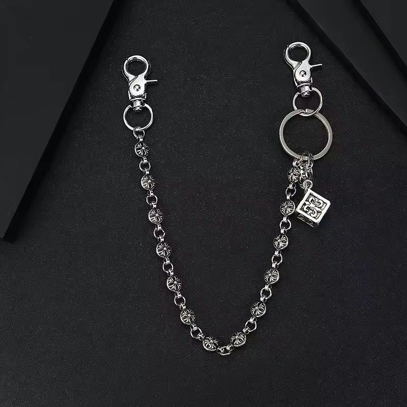 Vintage decorative chain square pendant pants chain Size ONE SIZE - 4 Thumbnail