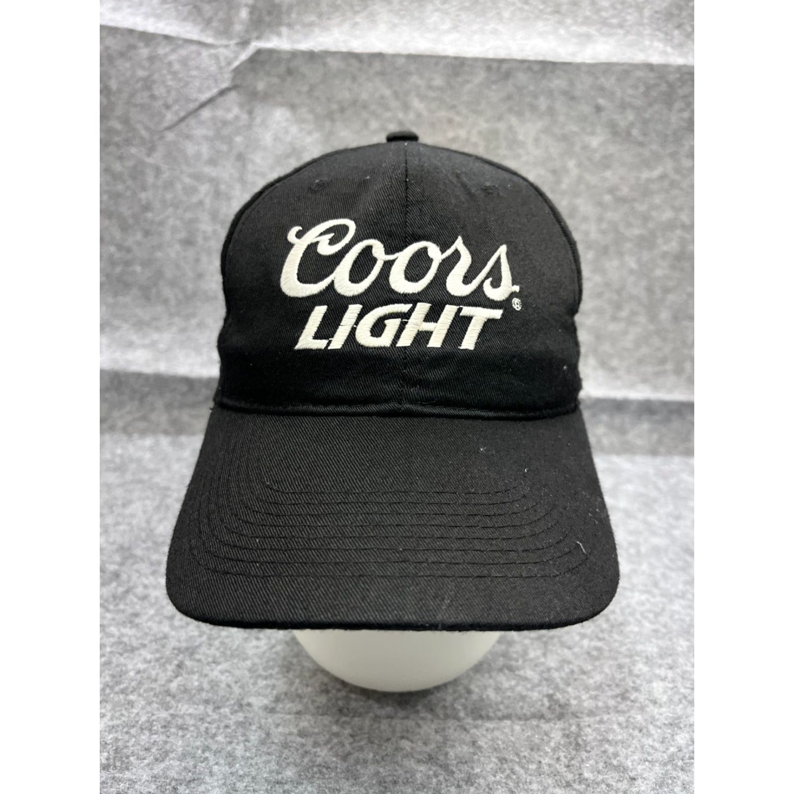 Vintage Coors Light Hat Cap Snap Back Adult One Size Black Cotton Blend Beer Outdoors Size ONE SIZE - 2 Thumbnail