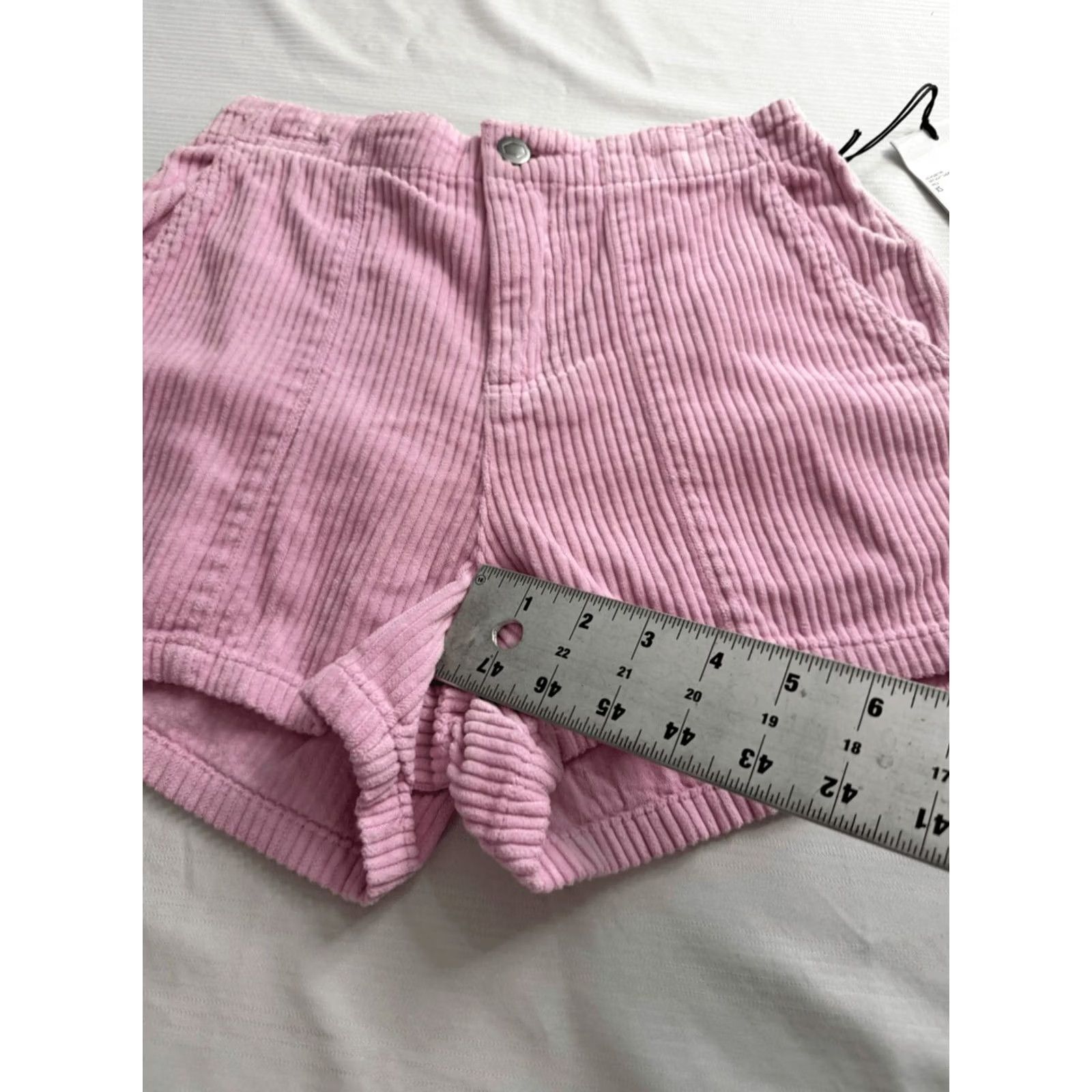 Rvca Shorts Adult Xs Pink Corduroy Daylight New, Women's (Size 26) — image 5 of 6