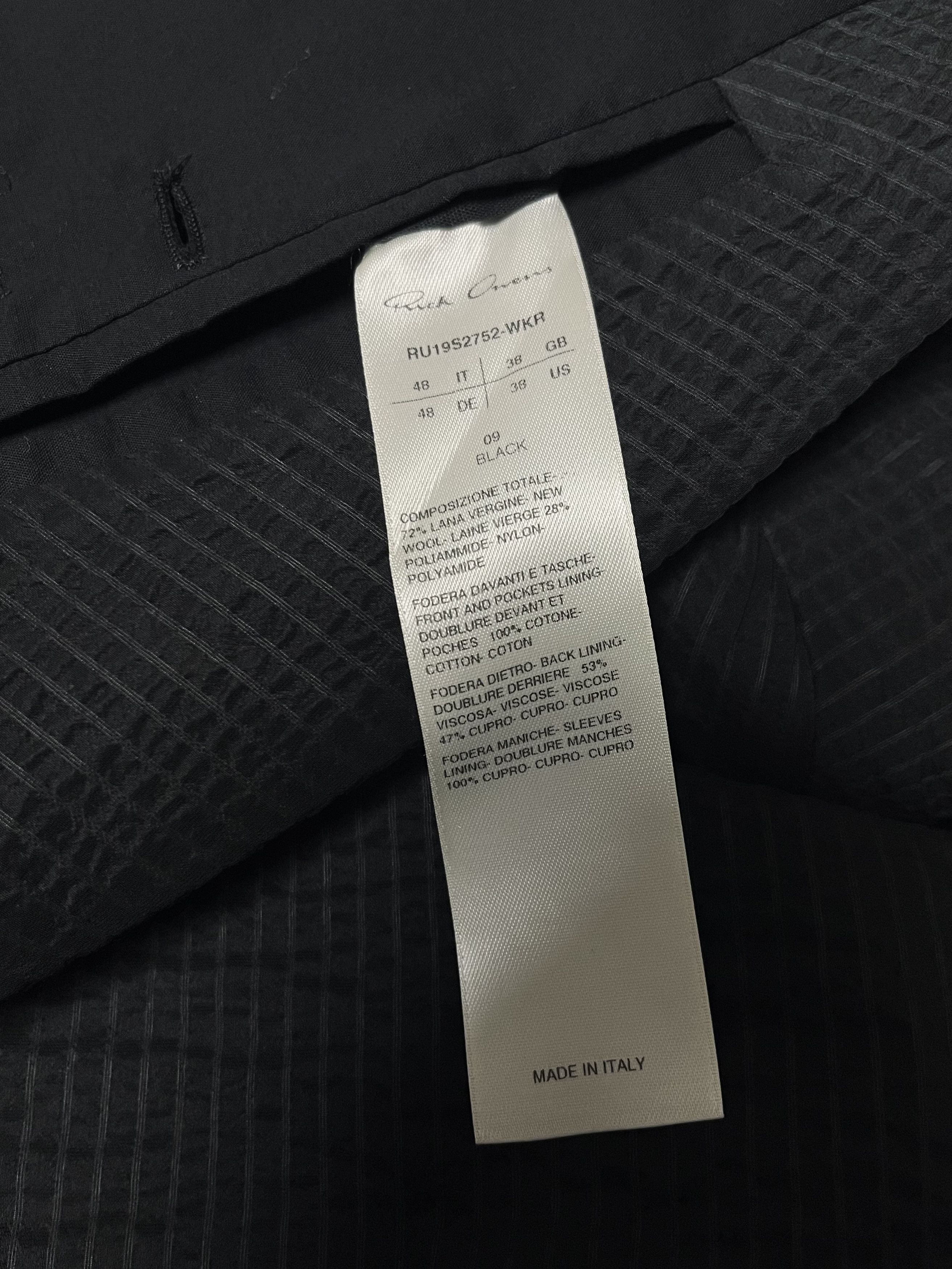Rick Owens RICK OWENS SUIT TATLIN SOFT BLAZER & TROUSERS Size 38R - 5 Thumbnail