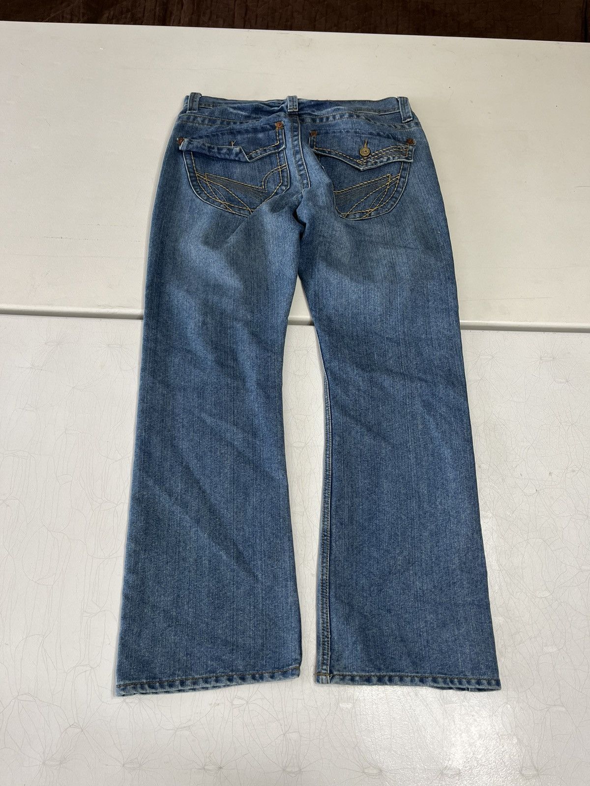 Vintage Y2K no boundaries grunge wide leg jeans Size US 35 - 2 Thumbnail