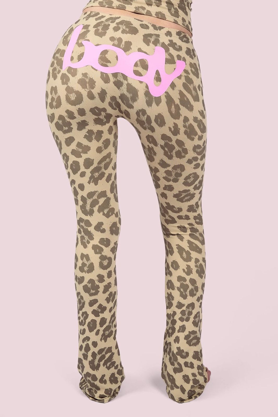 Body by Raven Tracy Body By Raven 'Basics 2.0' Leopard & Baby Pink Sweats Size 24" / US 00 / IT 34 - 1 Preview