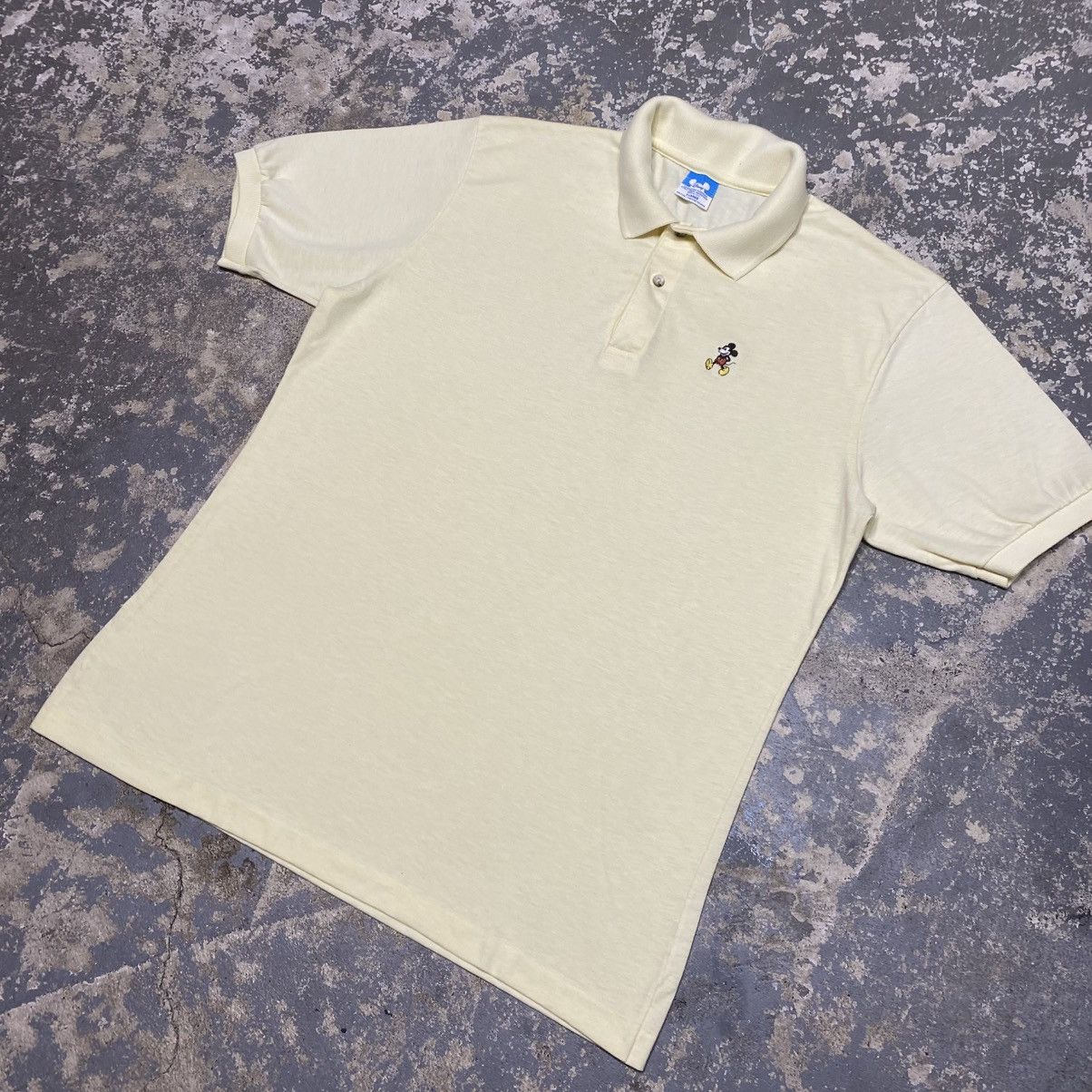 Mickey Mouse × Vintage Vintage Walt Disney Mickey Mouse 80s Polo Tshirt Size US XL / EU 56 / 4 - 2 Thumbnail