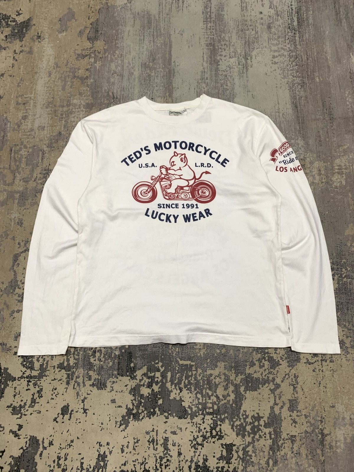 Tedman Vintage 90s Tedman Shirt Red Devil Riders Ride Or Die Size US M / EU 48-50 / 2 - 2 Thumbnail