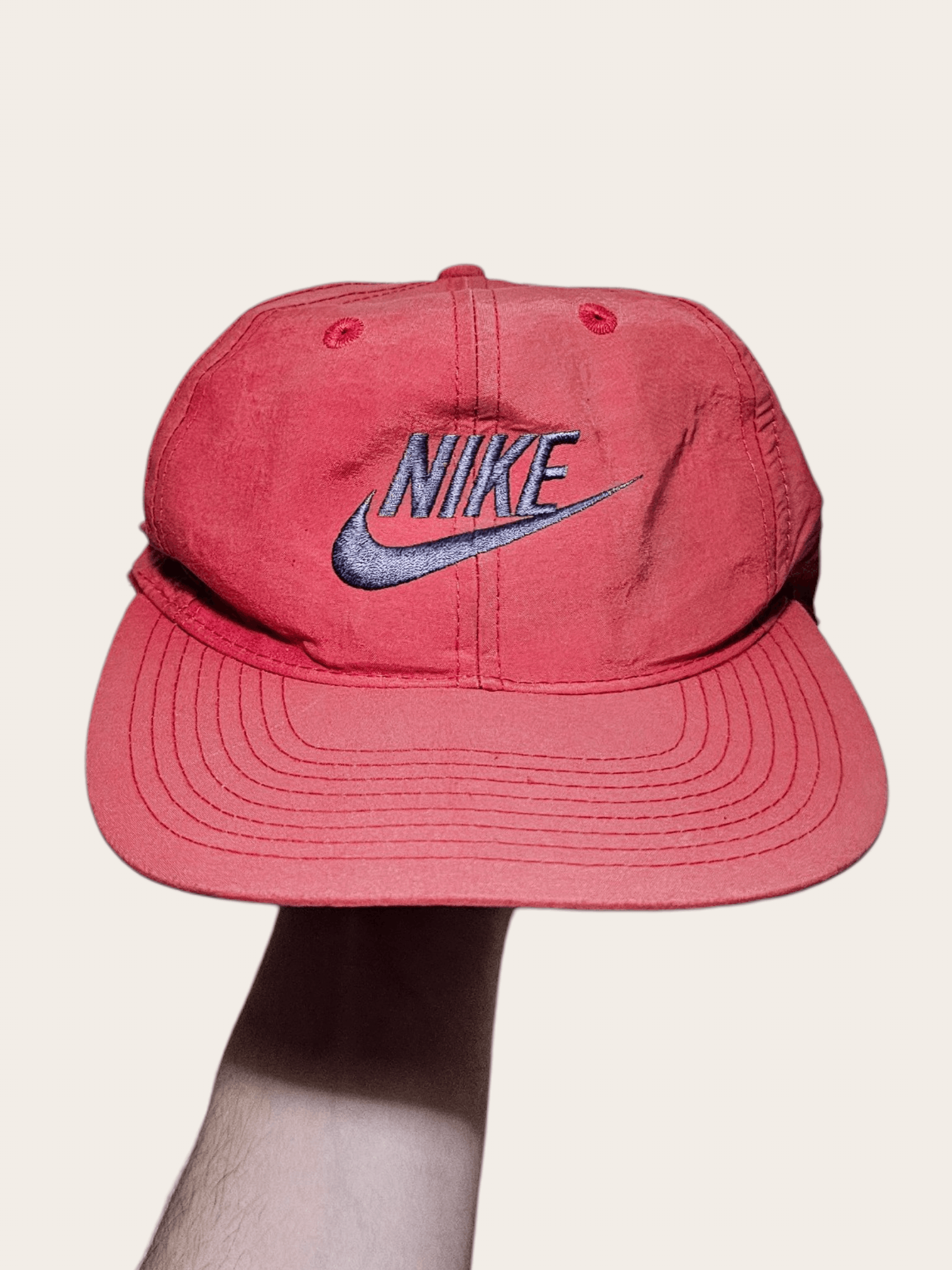 Nike Nike Logo 90's Nylon Hat Size ONE SIZE - 1 Thumbnail