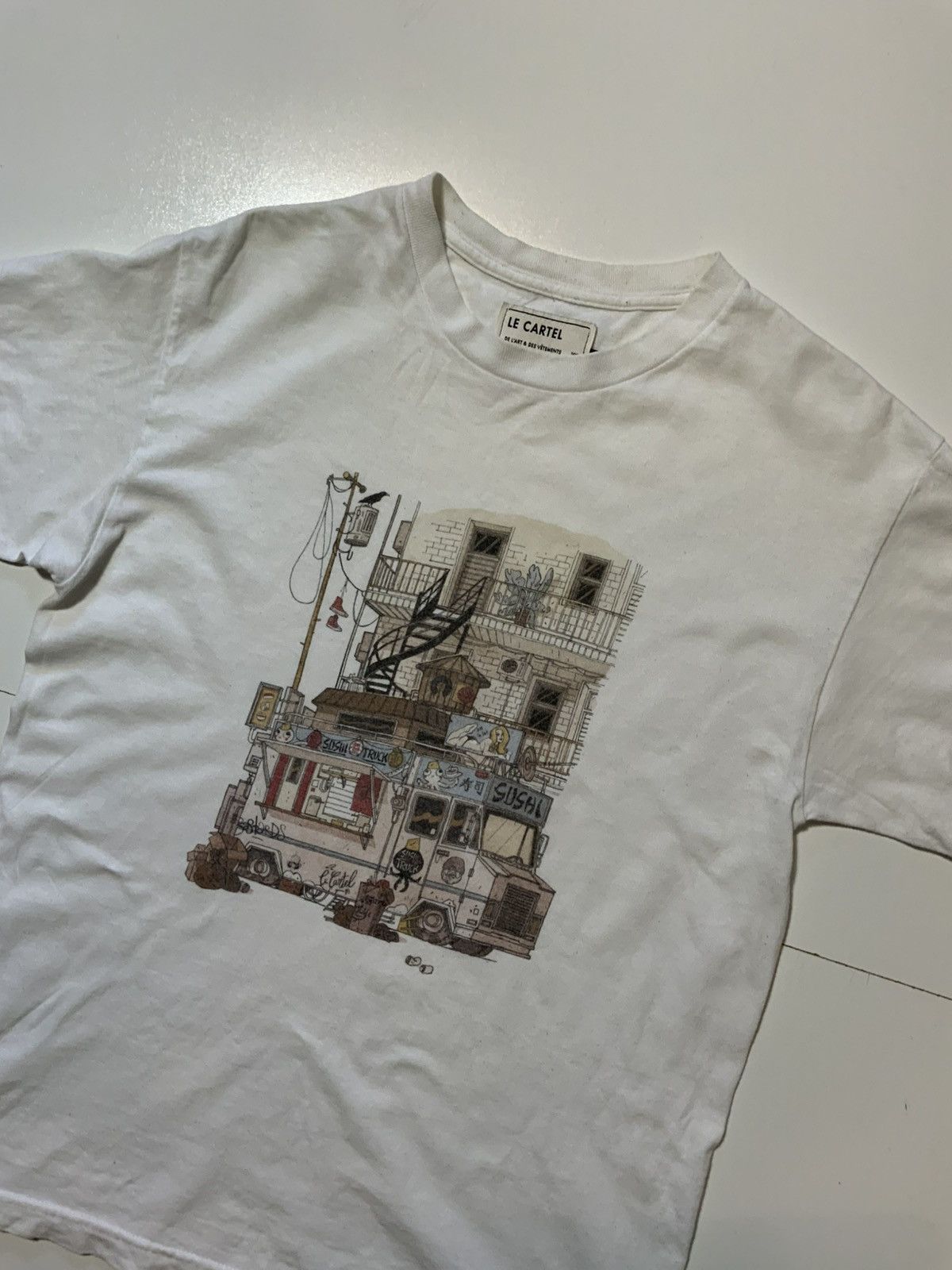 Other Le Cartel Montreal Sushi Food Truck Graphic Cotton T-Shirt Size US M / EU 48-50 / 2 - 4 Thumbnail