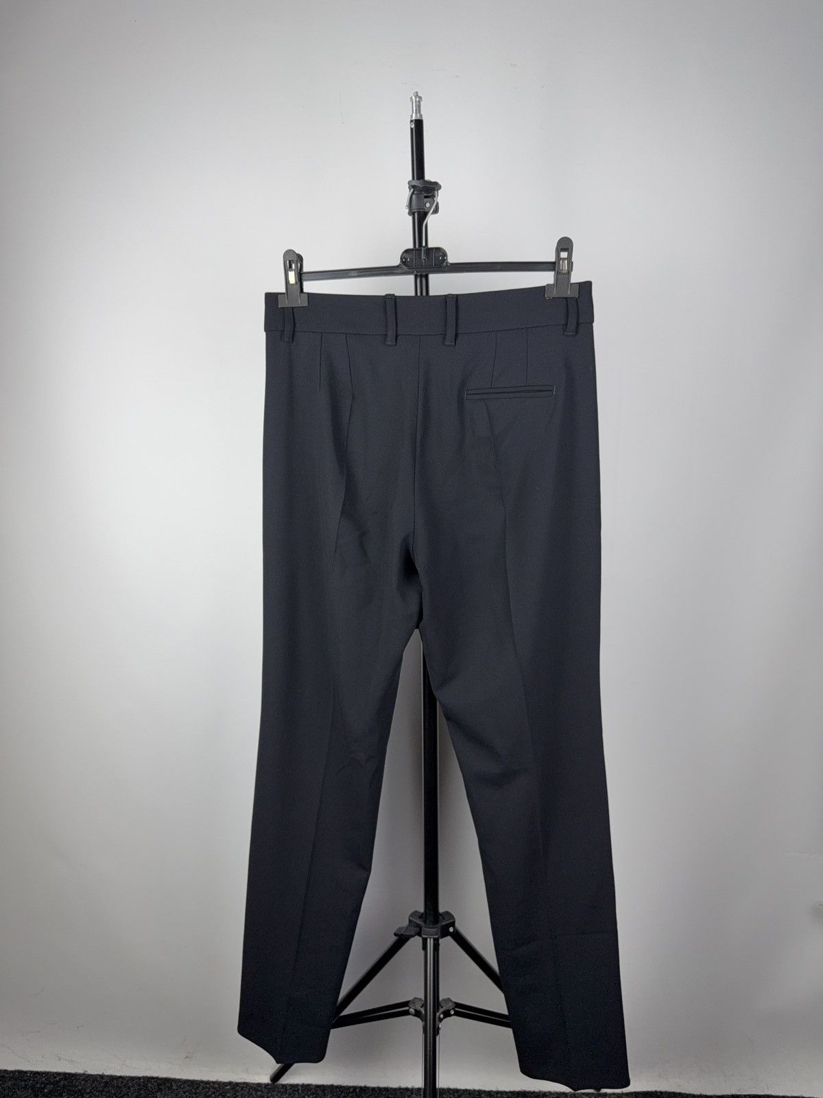 Emporio Armani Designer Luxury Emporio Armani Classic Black Dress Pants Size 28" / US 6 / IT 42 - 4 Thumbnail