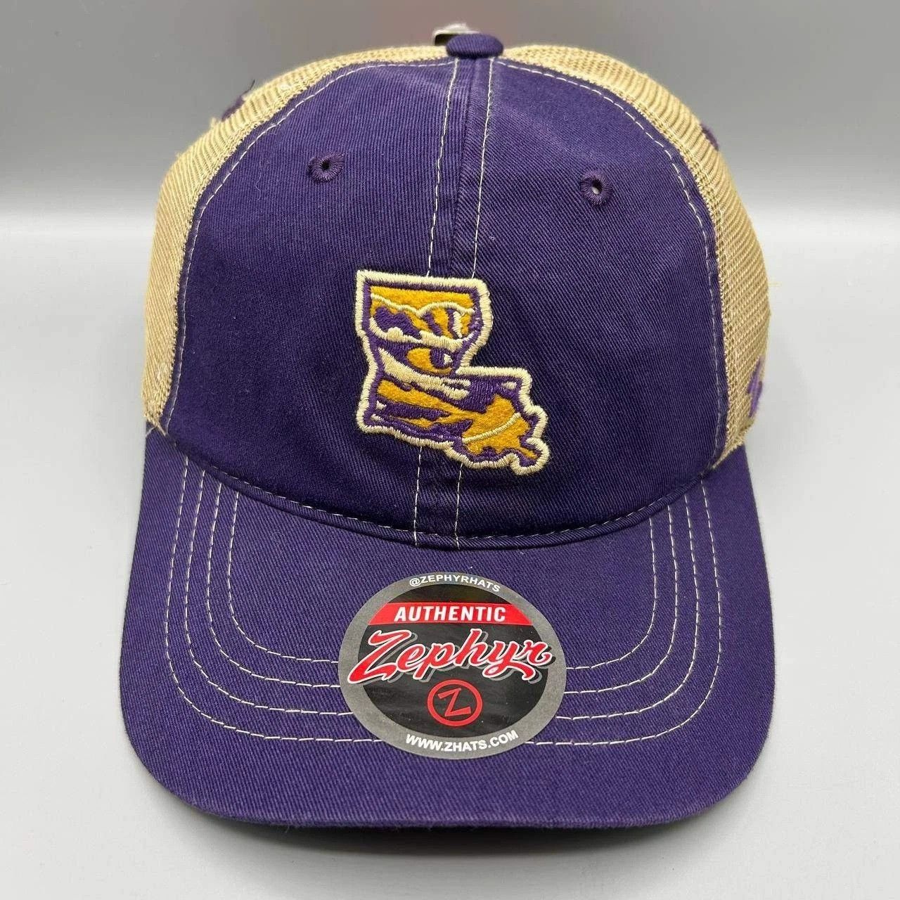 Zephyr Vintage LSU Tigers Trucker Hat Men NCAA NCAA Snap Back Size ONE SIZE - 1 Thumbnail