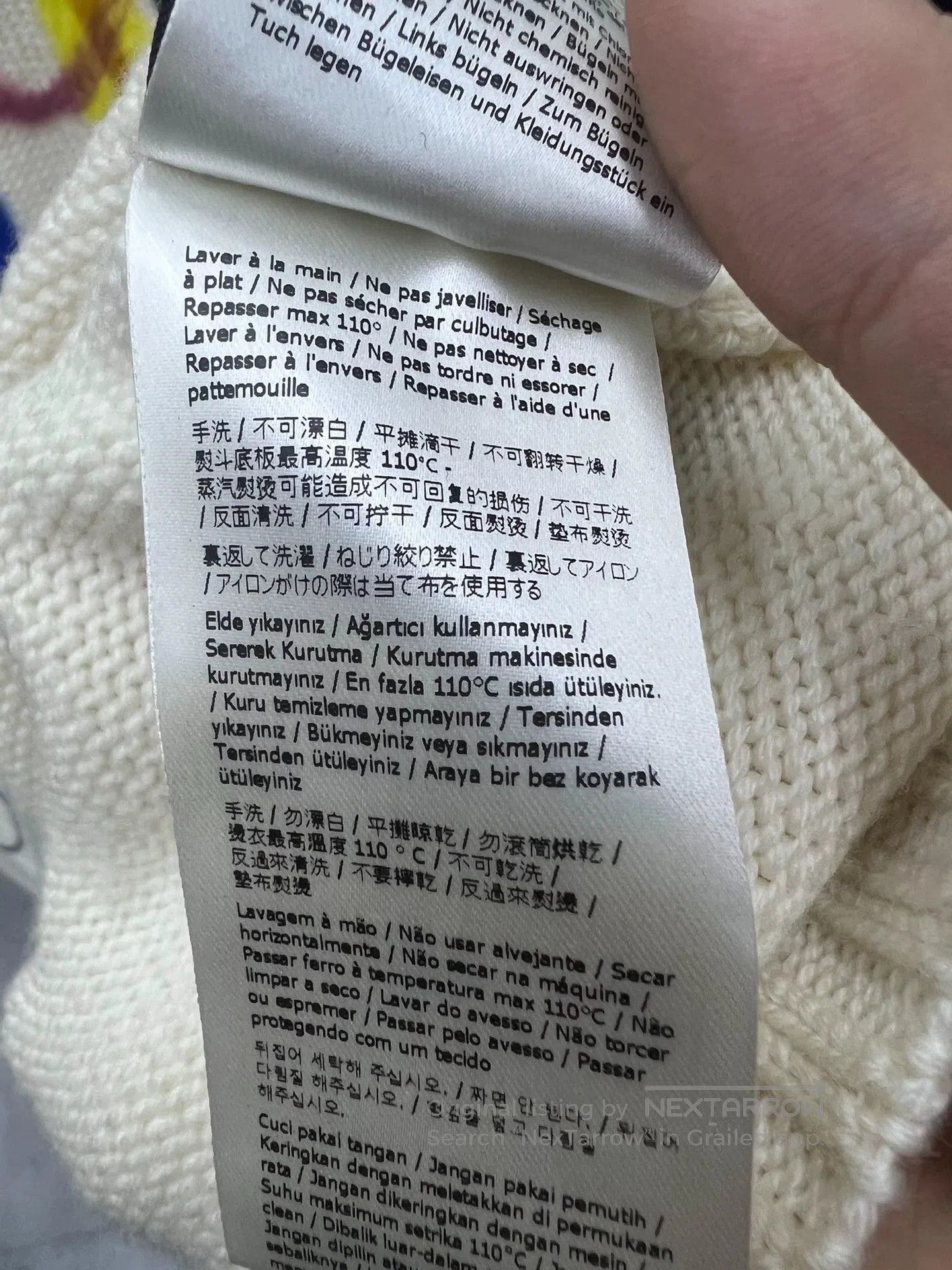 Fendi fendi collaboration knit sweater in white. Size US L / EU 52-54 / 3 - 7 Thumbnail