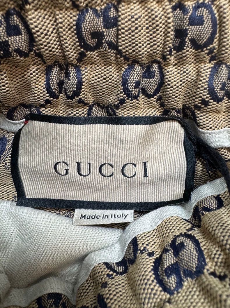 Gucci Gucci Brown double G old flower full logo denim canvas sho Size US 28 / EU 44 - 4 Thumbnail