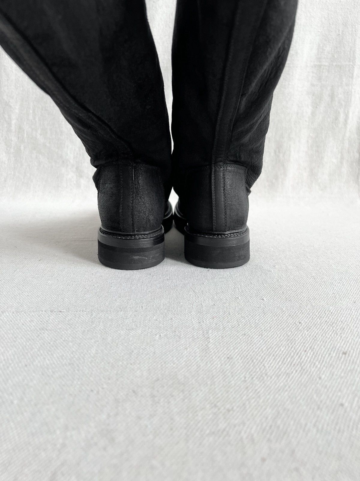 Rick Owens Rick Owens Blistered Leather Creeper Sock Boots Size US 6.5 / IT 36.5 - 5 Thumbnail