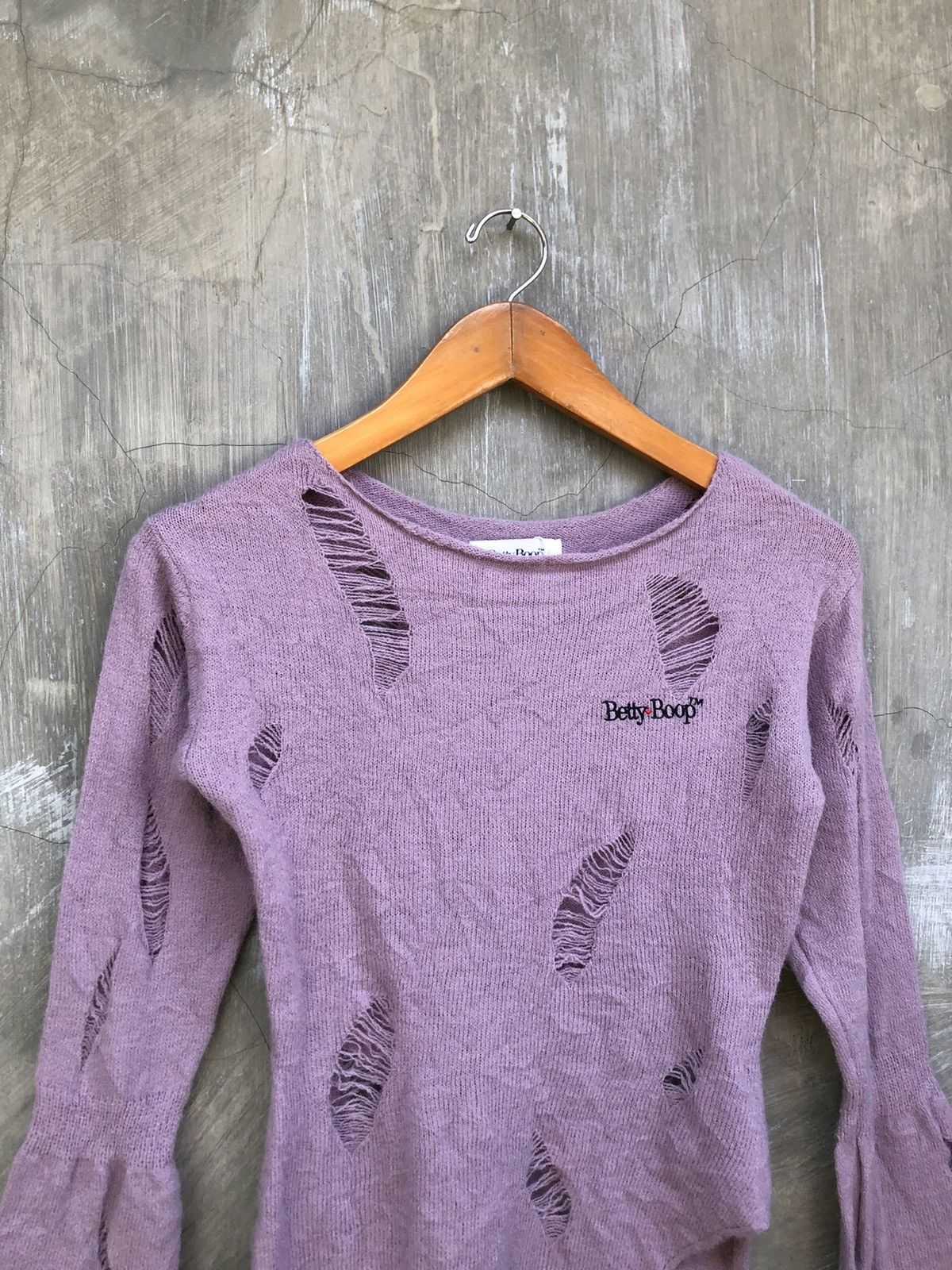 If Six Was Nine Betty Boop Distressed Asymmetrical Knit Size M / US 6-8 / IT 42-44 - 5 Thumbnail