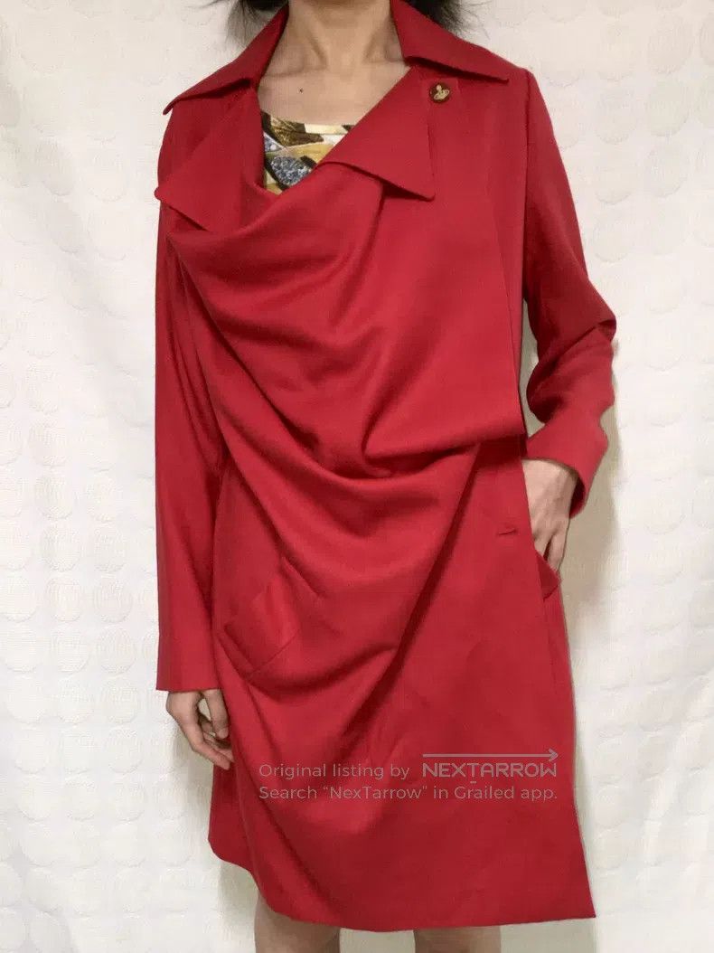 Vivienne Westwood Vivienne Westwood Red multi-wear method button wool coat Size XS / US 0-2 / IT 36-38 - 3 Thumbnail