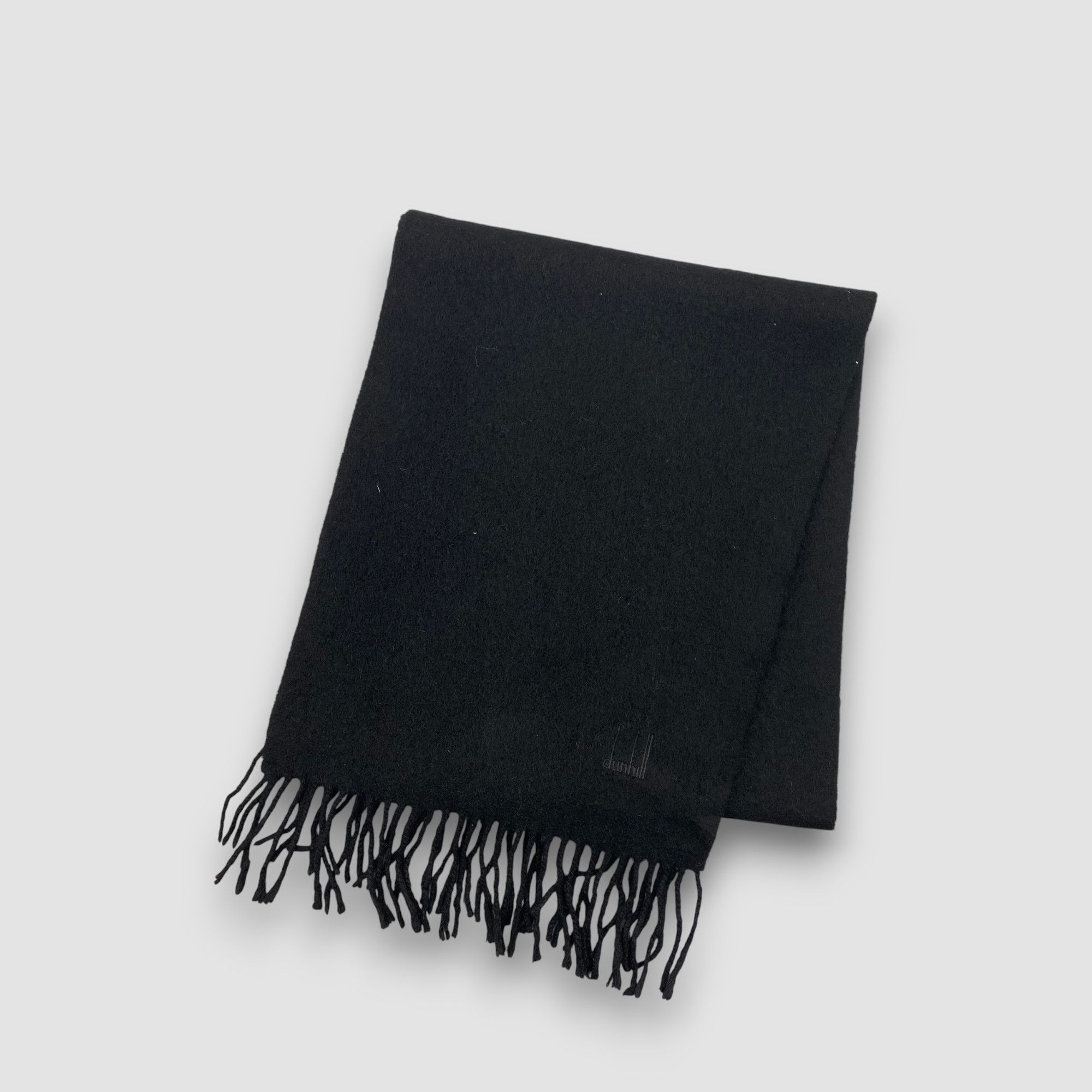 Alfred Dunhill Vintage Alfred Dunhill Scarf Muffler Wool Cashmere Scarves Size ONE SIZE - 3 Thumbnail