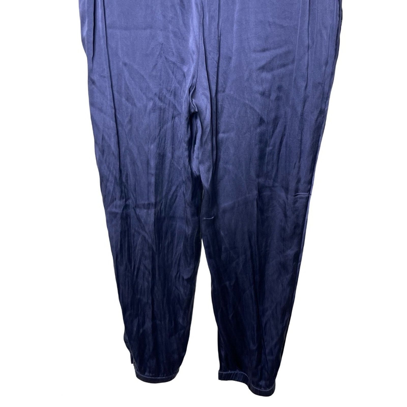 CAMI NYC Cami NYC Navy Blue Drawstring Pull On Silk Pants XS Size 26" / US 2 / IT 38 - 3 Thumbnail