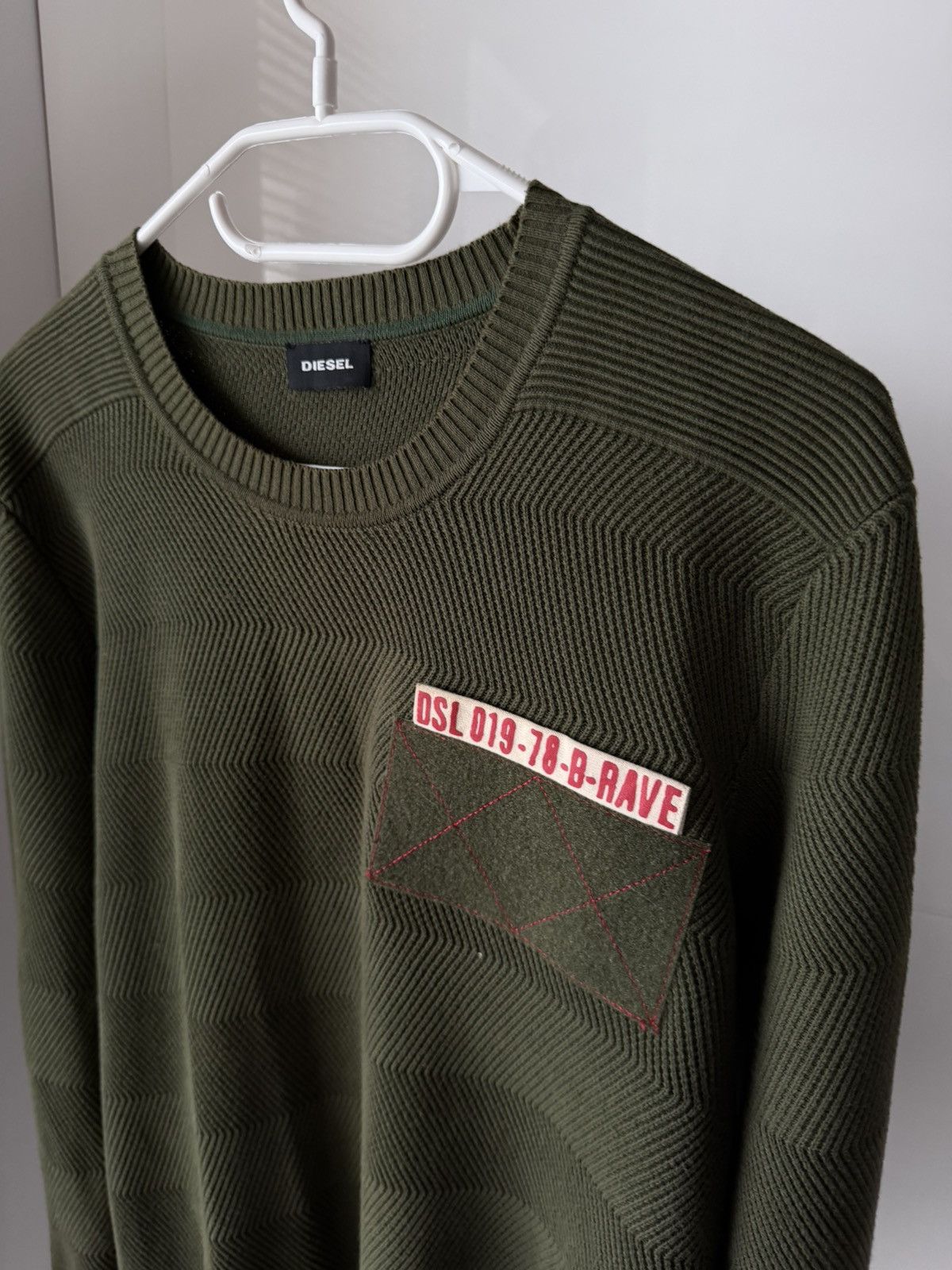 Diesel Archival Avant Garde Diesel Italy Made Military Knit Sweater Size US M / EU 48-50 / 2 - 2 Thumbnail