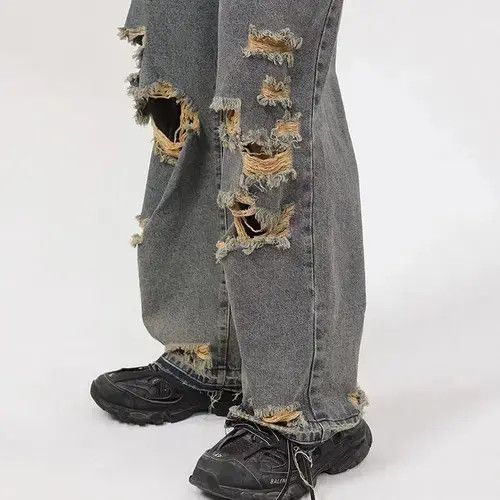 Jean Straight Hole Baggy Denim Size US 32 / EU 48 - 7 Thumbnail