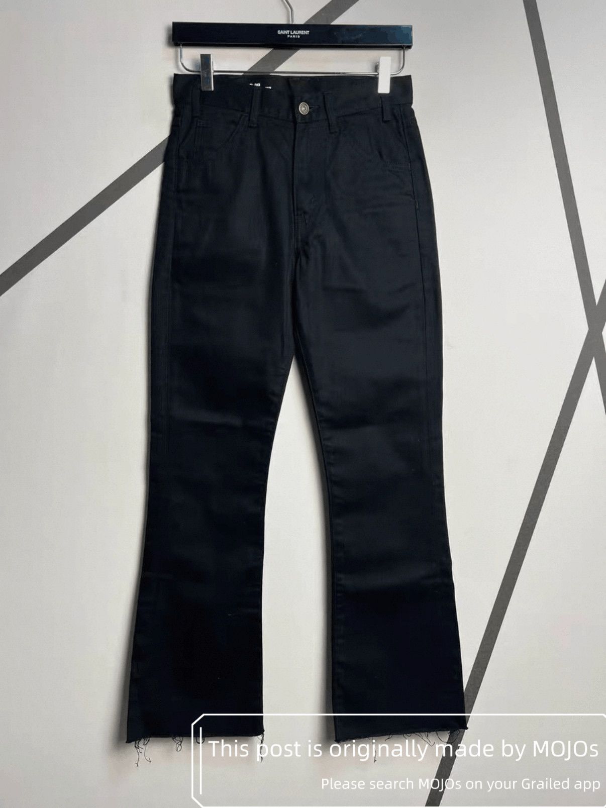 Sz 27 Celine 21AW Distressed Bottom Bell Bottom Denim mojos1