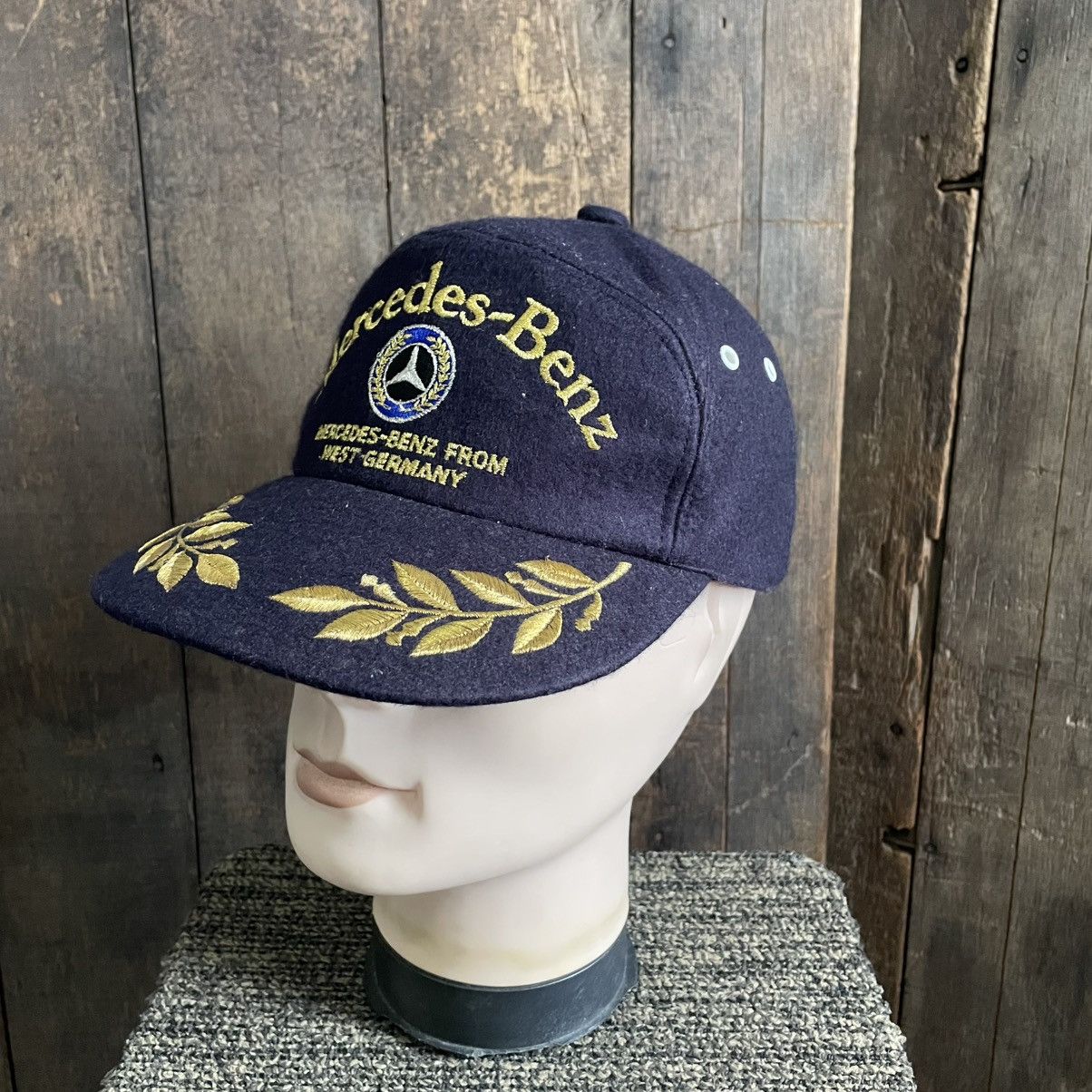 Mercedes-Benz × Vintage Vintage Mercedez Benz 7panel Wool hat Size ONE SIZE - 2 Thumbnail