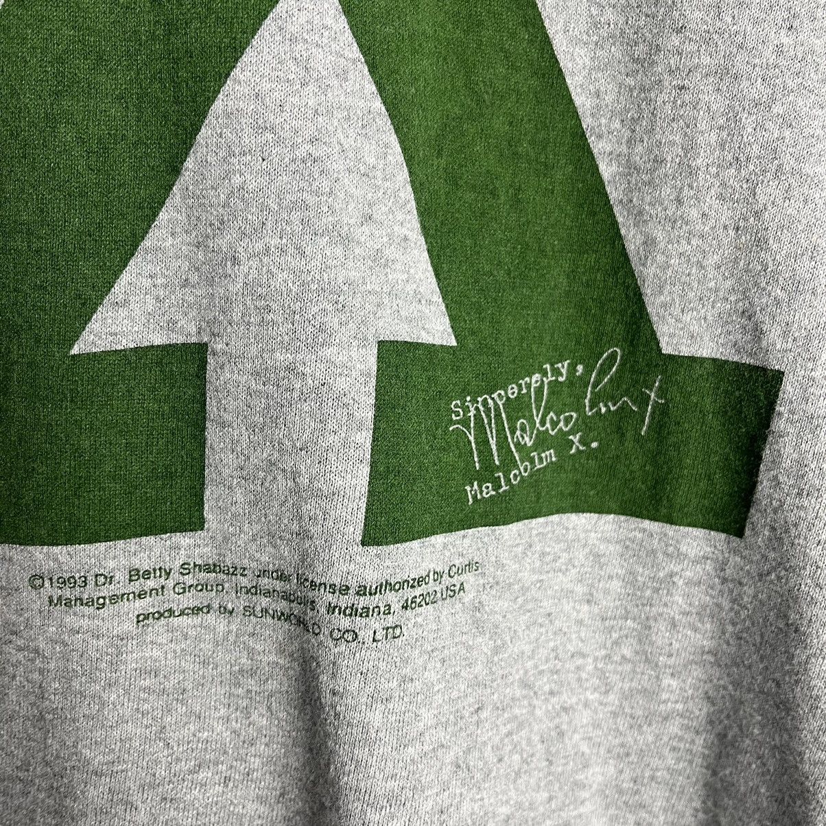 Band Tees × Vintage Vintage 90s Malcolm X 1993 Long Sleeve Tshirt Size US M / EU 48-50 / 2 - 4 Thumbnail