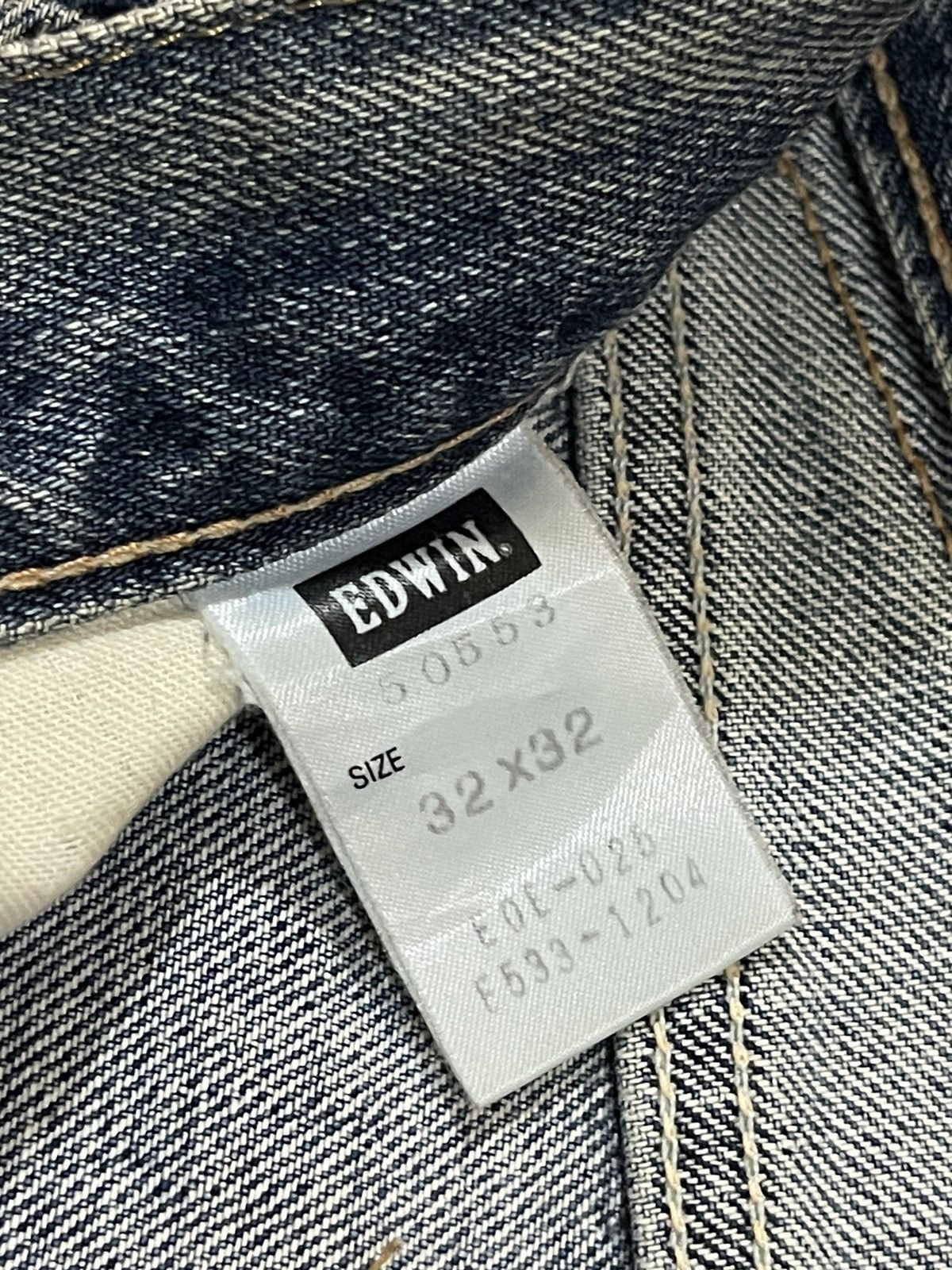 Vintage SELVEDGE💥 Vintage 00s Edwin 505 Blue Dirt Washed Denim Jeans Size US 31 - 10 Thumbnail