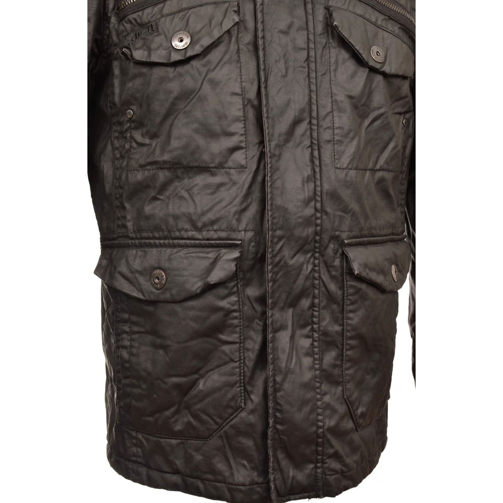 Schott DDP Schott NYC Marlon Wax Jacket L Jacket Men Black Military Shaft 100% Cotton Size US L / EU 52-54 / 3 - 4 Thumbnail