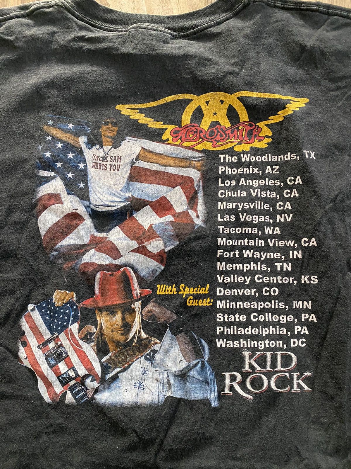 Band Tees × Vintage Vintage Aerosmith kid rock concert rock band T-shirt Size US XL / EU 56 / 4 - 3 Thumbnail