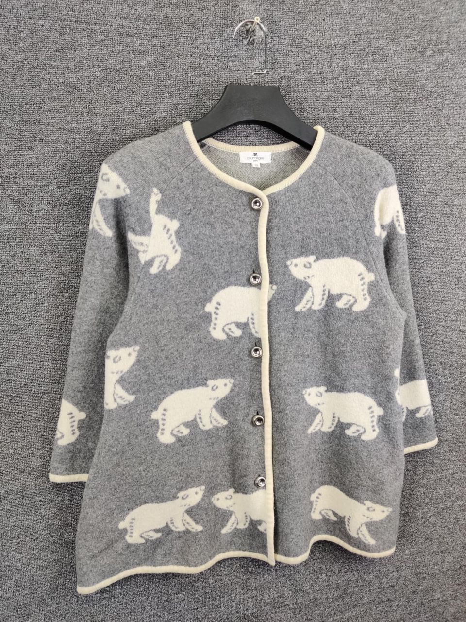 Courreges Courreges Paris Polar Bear Mohair Cardigan Button Ups Size US L / EU 52-54 / 3 - 3 Thumbnail