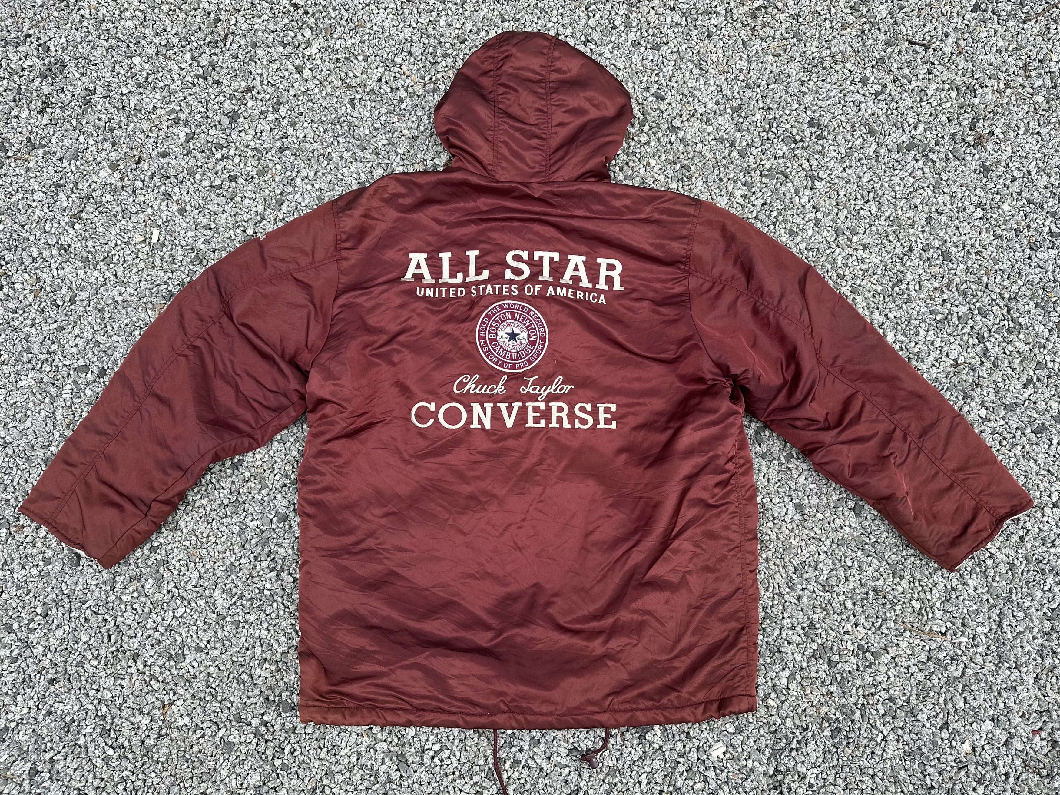 Converse Vtg 80s All Star Converse Chuck Taylor Boston Bomber Jacket Size US L / EU 52-54 / 3 - 11 Thumbnail