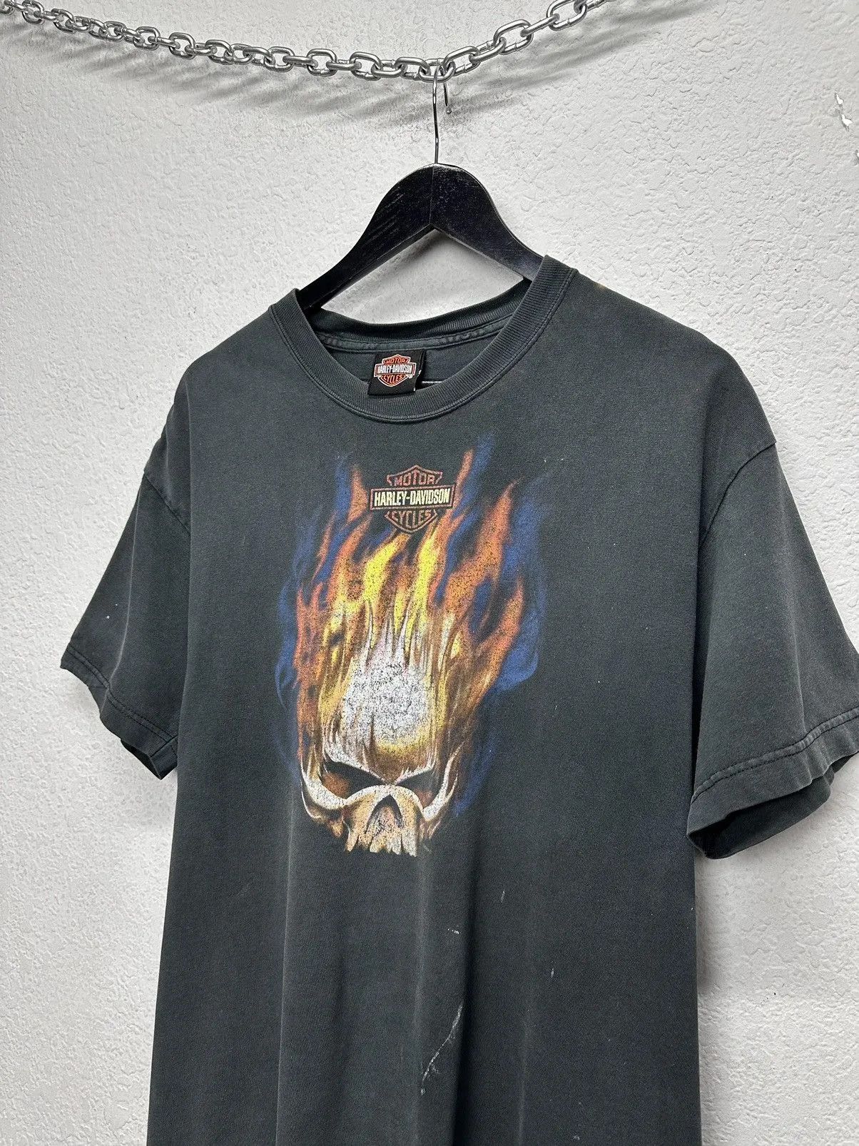 Harley Davidson Harley Davidson T-shirt Vintage Black Faded Moto Leather Size US M / EU 48-50 / 2 - 3 Thumbnail