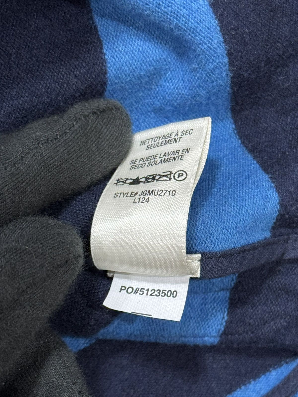 Juicy Couture Y2K Juicy Couture blue striped wool blazer/sweater Size S / US 4 / IT 40 - 10 Thumbnail