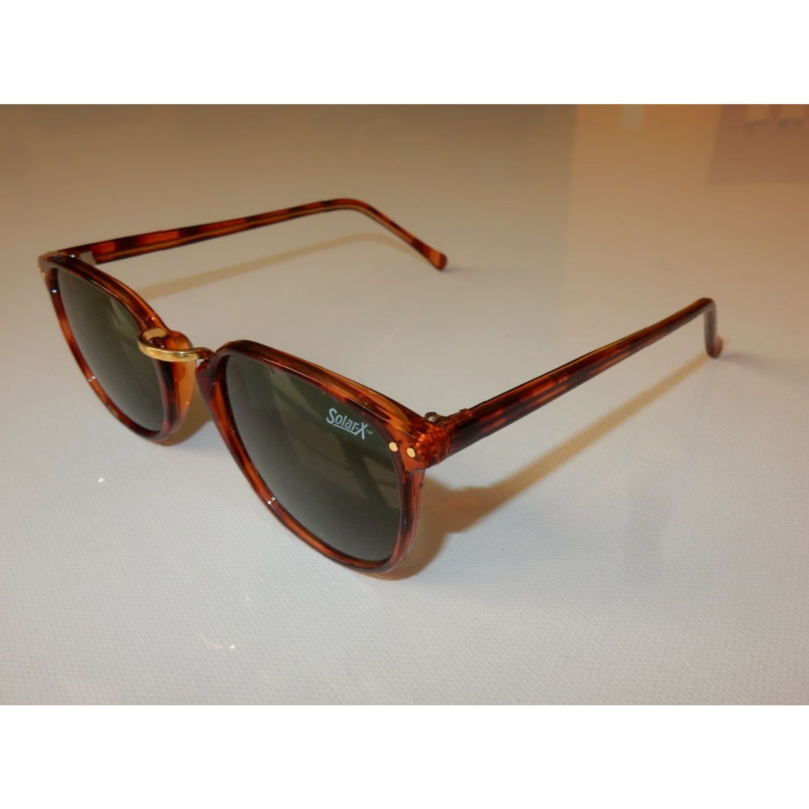 Vintage Solar X Sunglasses Unisex Adults Medium Brown Sunglasses 870191 Size ONE SIZE - 2 Thumbnail
