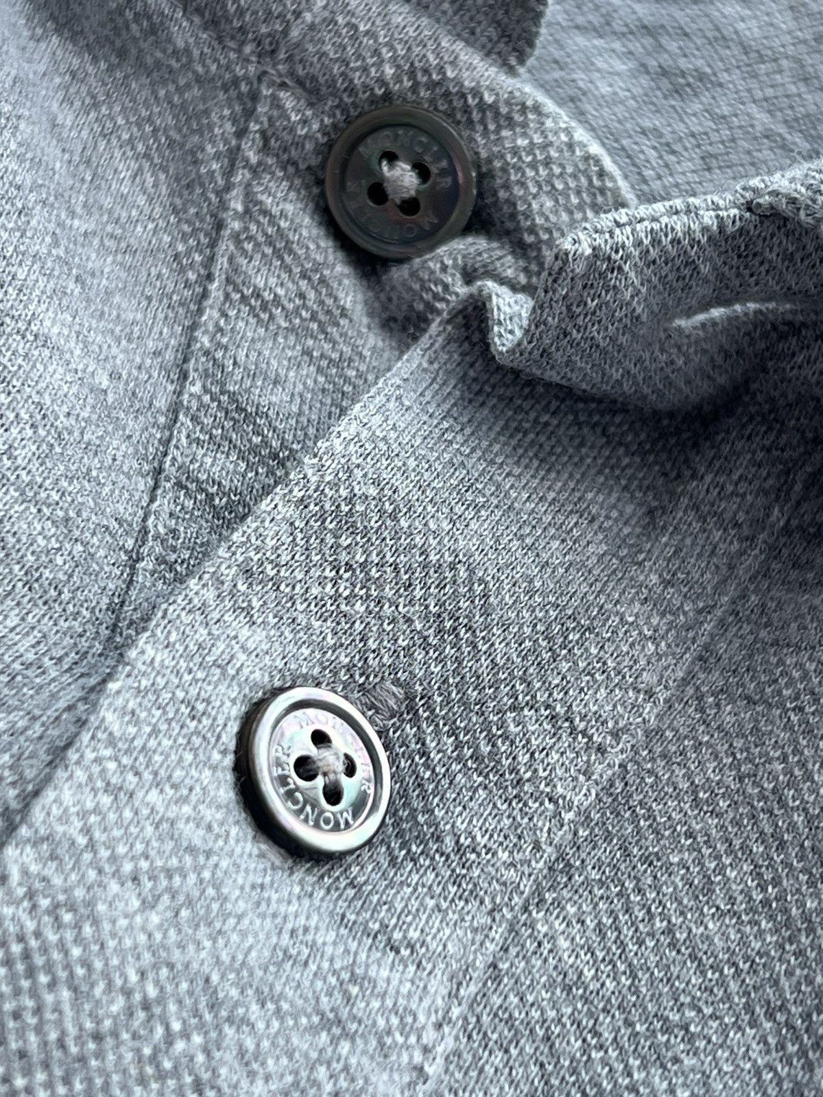 Moncler Moncler Maglia Polo Manica Corta grey triple logo Size US S / EU 44-46 / 1 - 5 Thumbnail