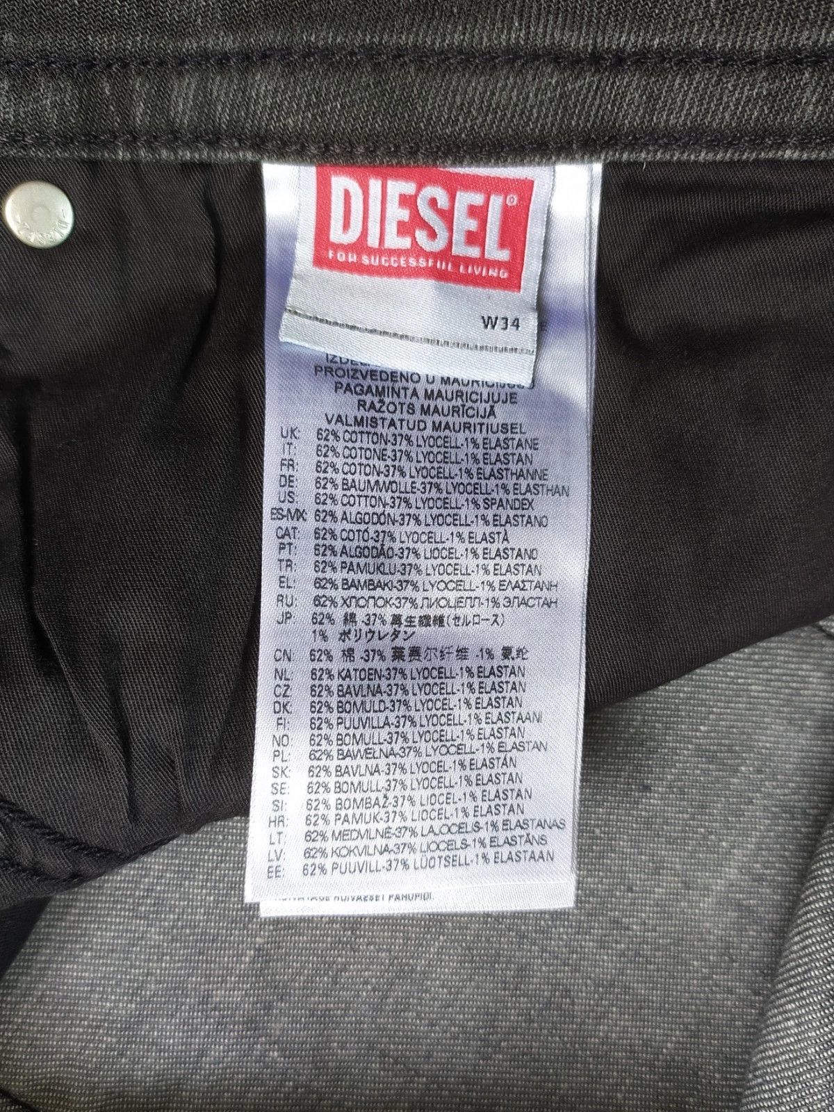 Diesel Diesel BUSTER-X L.34 MENS JEANS T/9788 Size US 34 / EU 50 - 8 Thumbnail