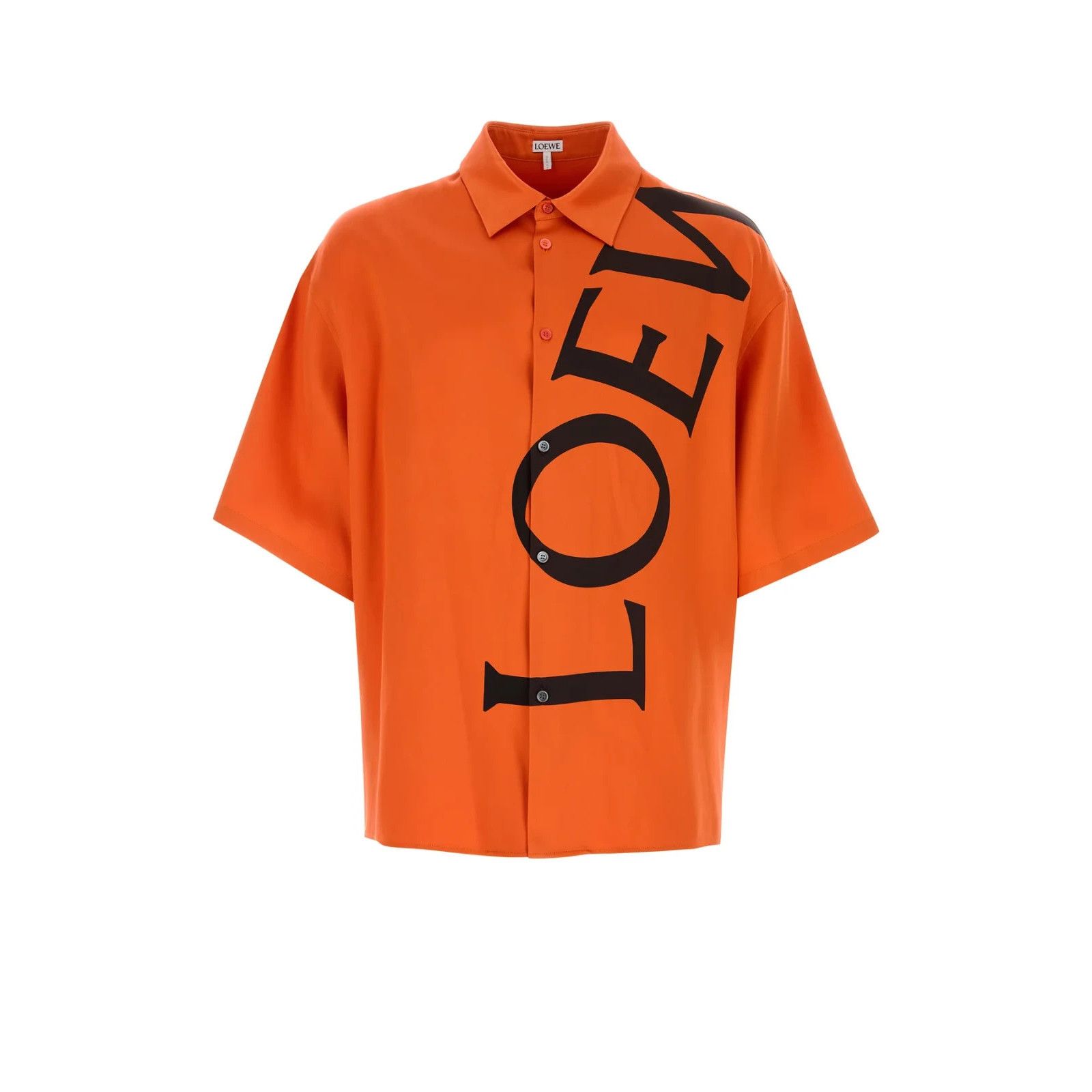 Loewe LOEWE Orange Silk Shirt New & Authentic (Men's size:L;) Size US L / EU 52-54 / 3 - 1 Thumbnail