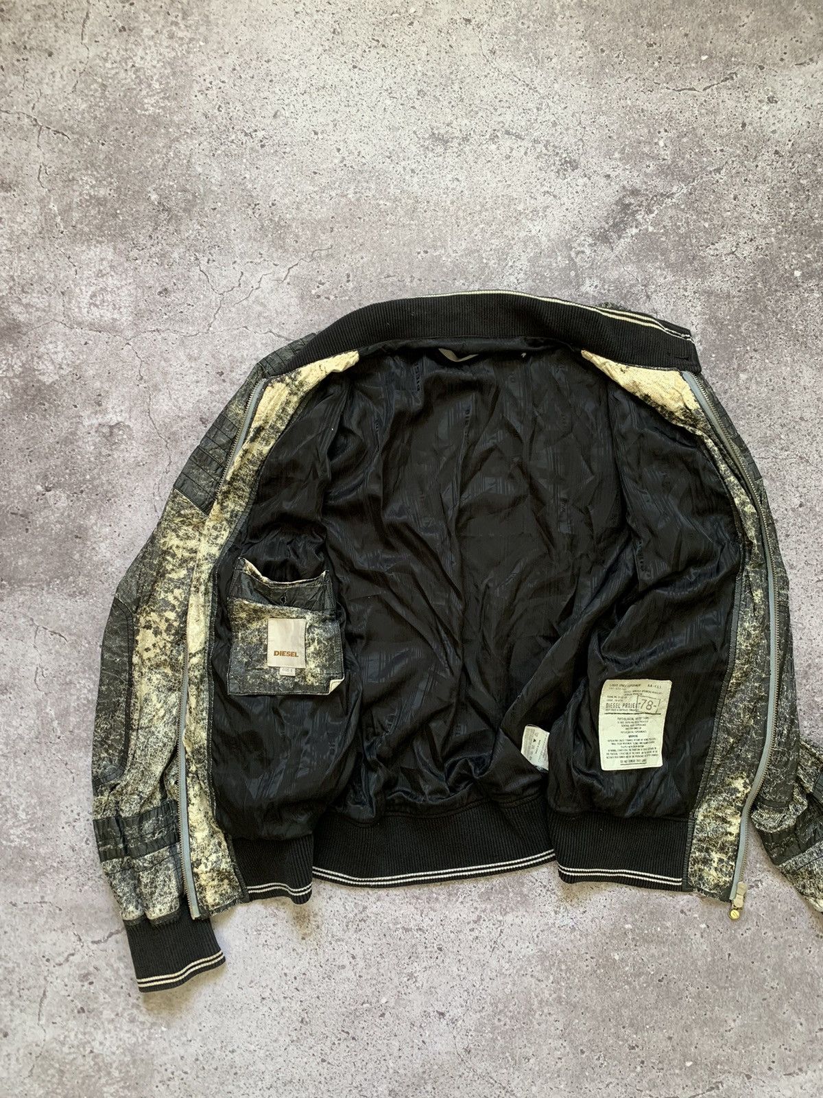 Diesel × Diesel Black Gold × Vintage Diesel Project 78 Garment Bomber jacket military Size US L / EU 52-54 / 3 - 10 Thumbnail