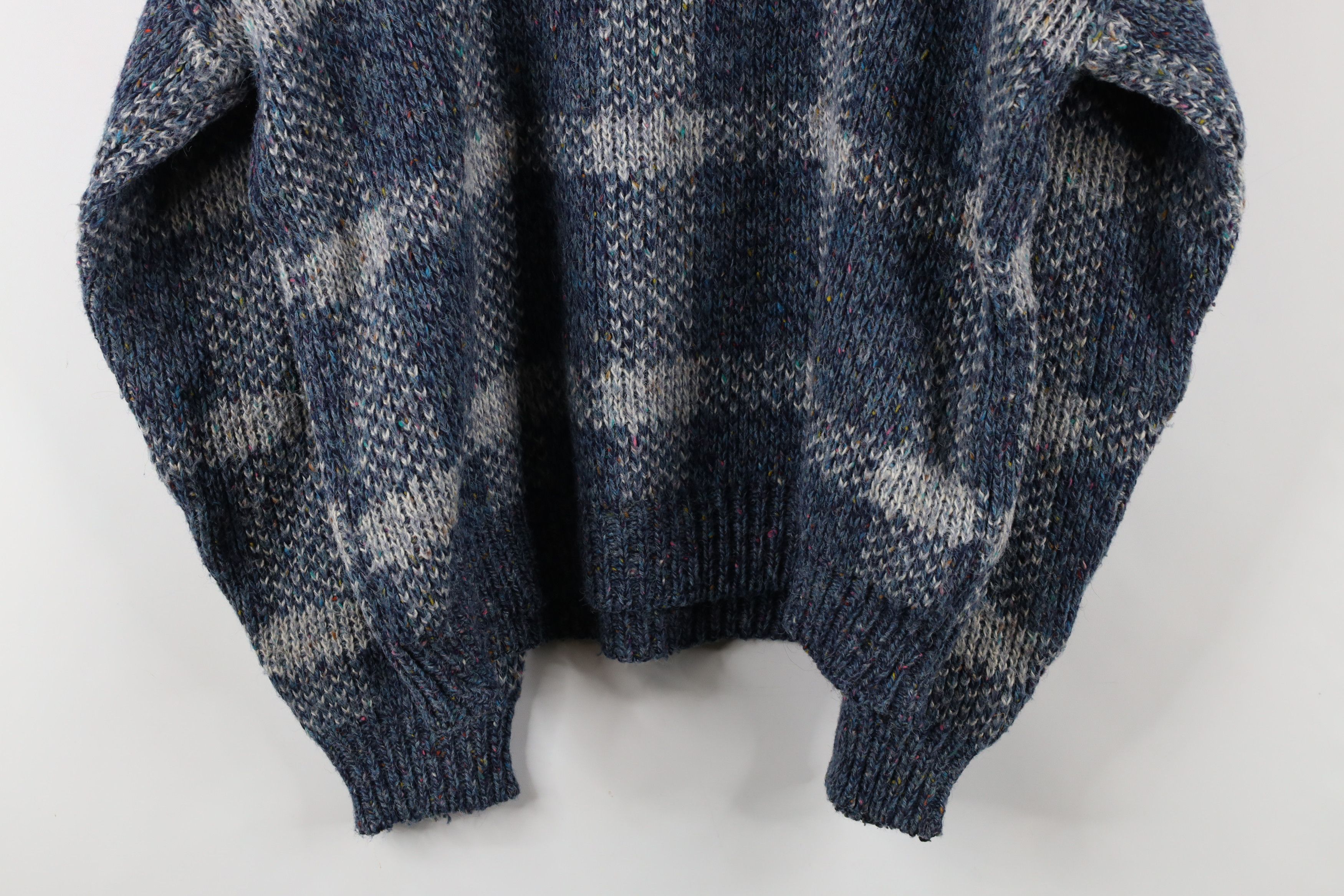 Vintage Vintage 90s Streetwear Wool Blend Knit Rainbow Fleck Sweater Size US XL / EU 56 / 4 - 8 Thumbnail