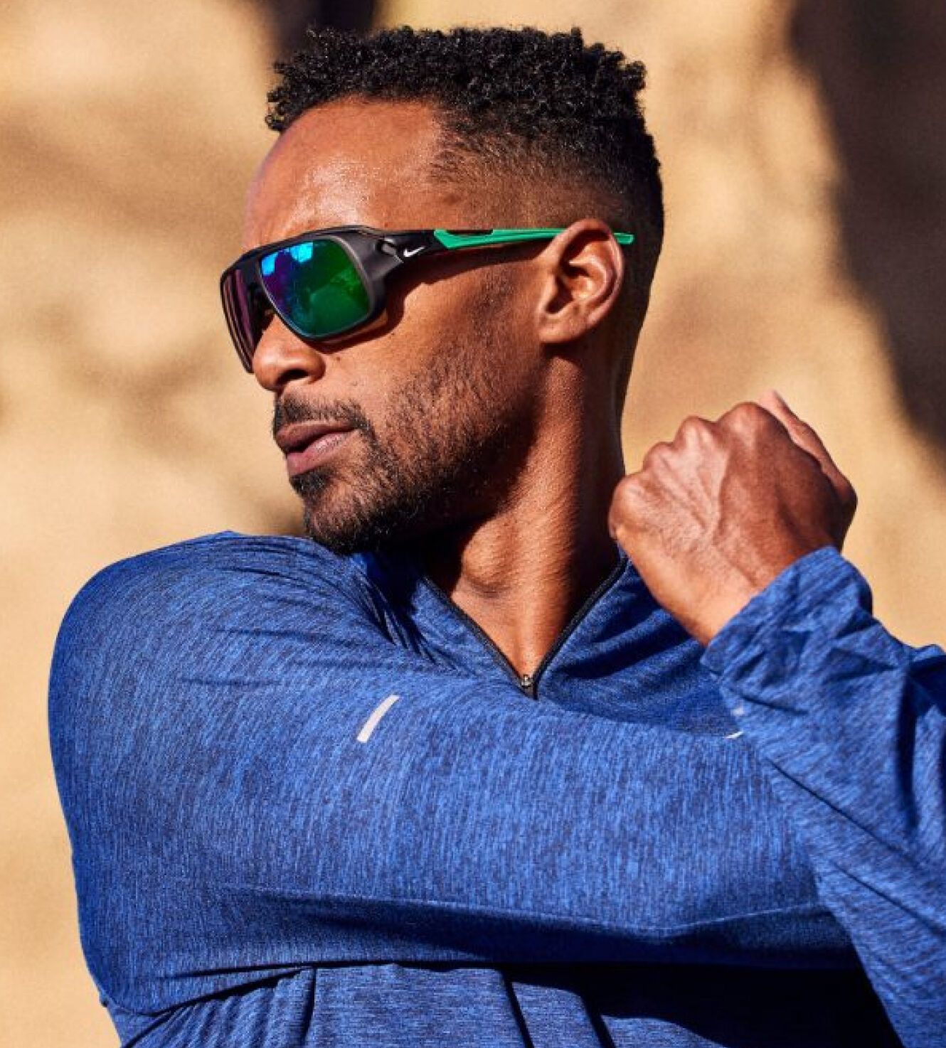Nike NIKE FLYFREE SOAR 24 008 Sunglasses Black Square Frame Size ONE SIZE - 3 Thumbnail